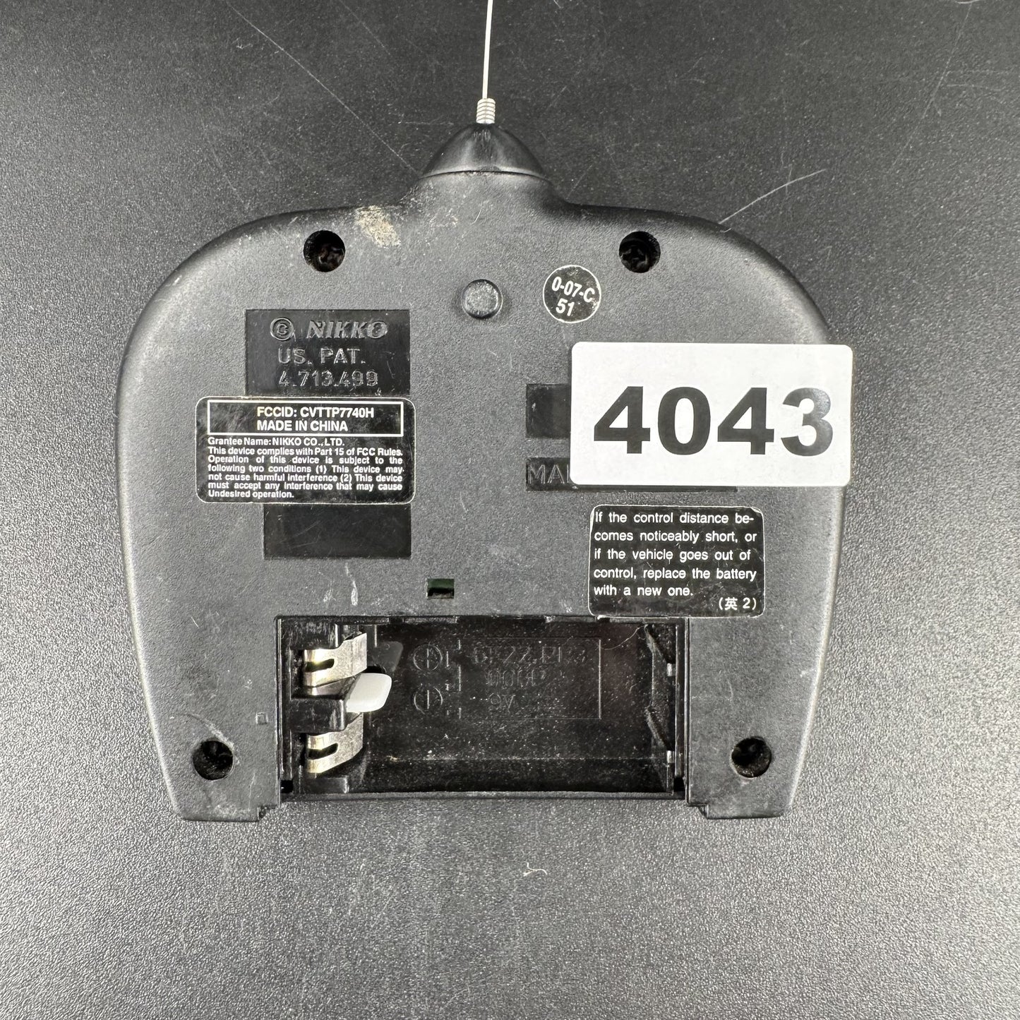 NIKKO RC Systems Remote Control Transmitter 49MHz Full Function UNTESTED