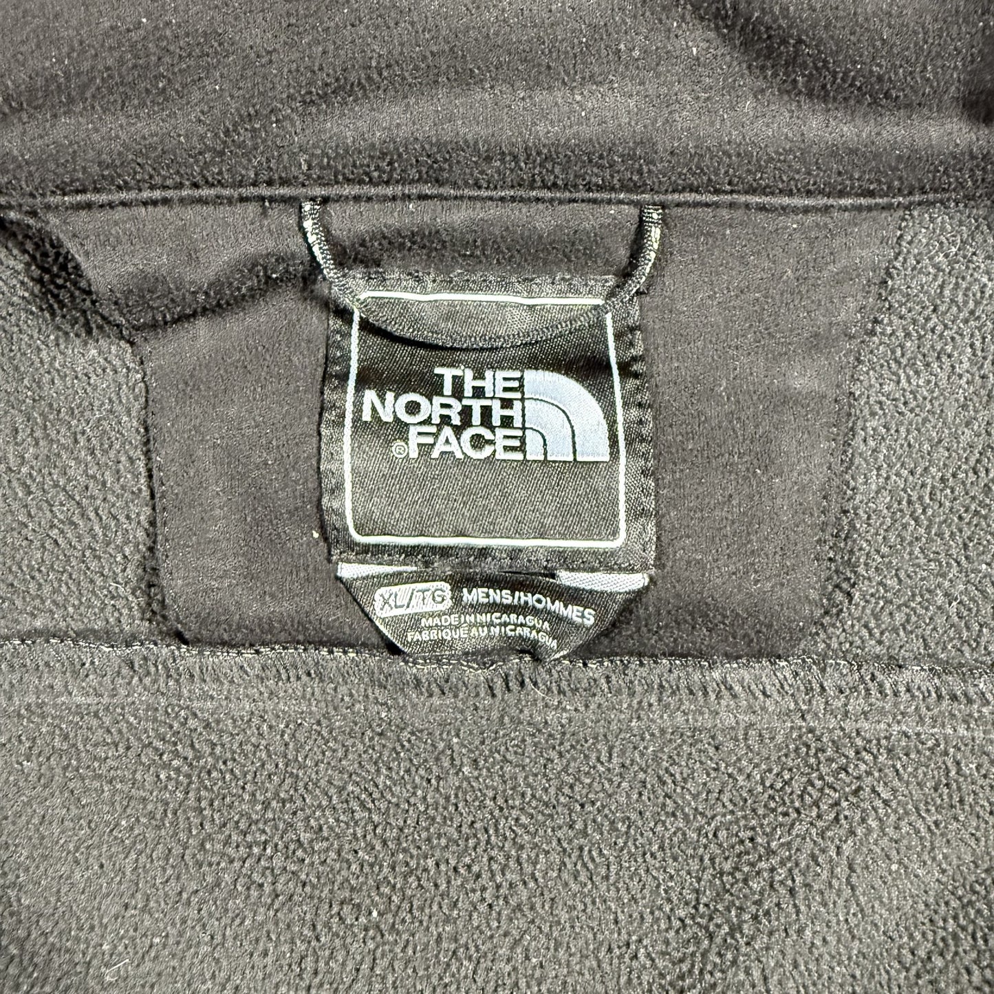 The North Face Mens Softshell Jacket XL Gray Fleece Lined Full Zip Outdoor