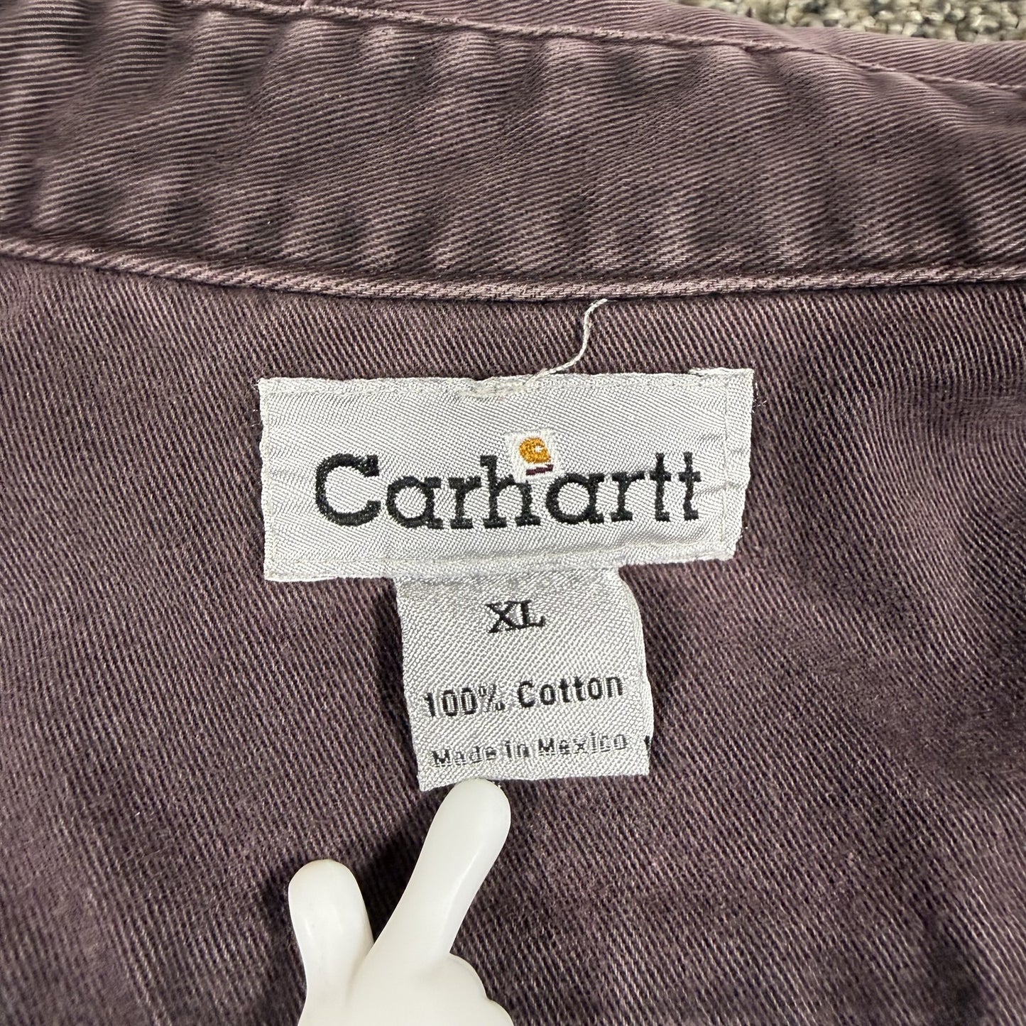 Carhartt Mens XL Plum Long Sleeve Button Down Dean Winchester Supernatural