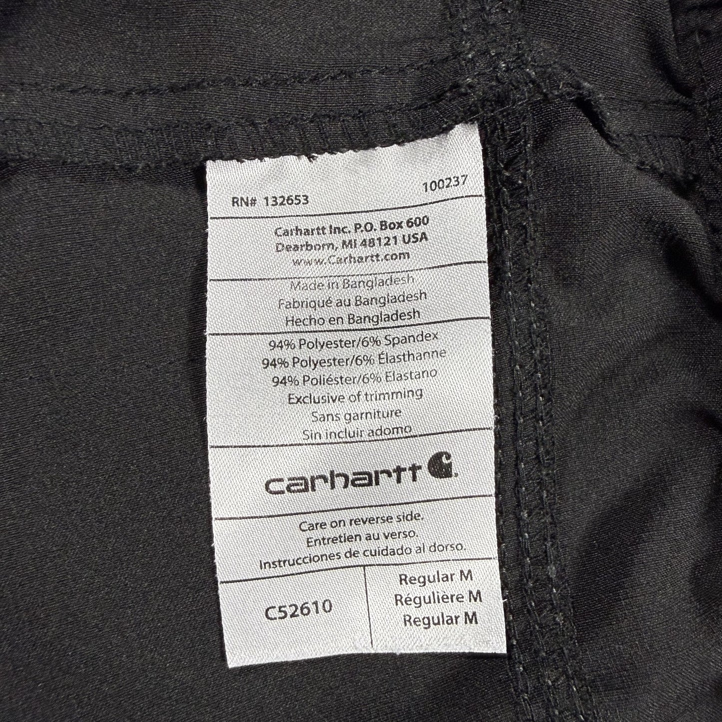 Carhartt Force Scrubs Pants M Black Jogger Drawstring Elastic Cuff