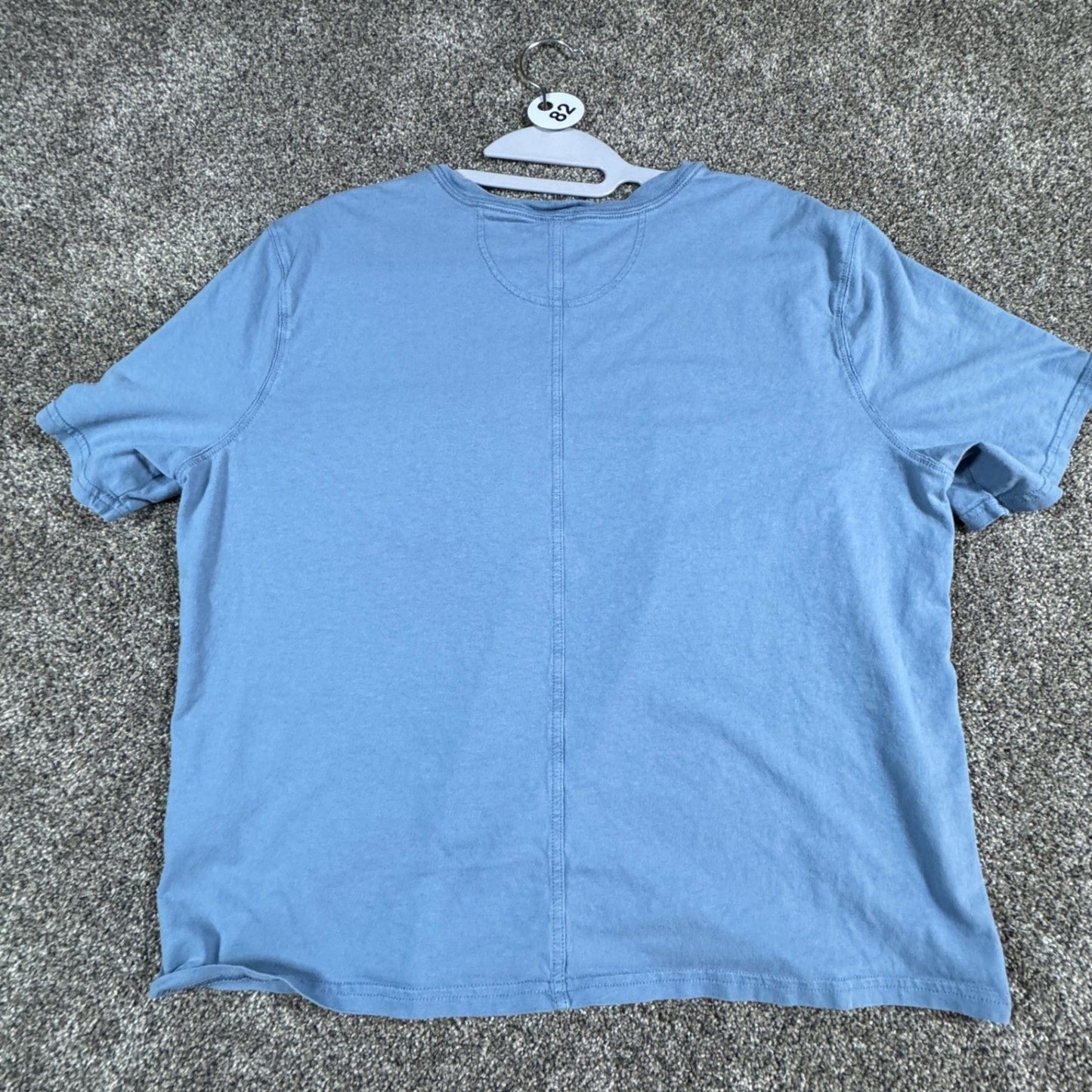 Carhartt Womens T-Shirt Size L 12-14 Blue Loose Fit Short Sleeve Pocket Tee