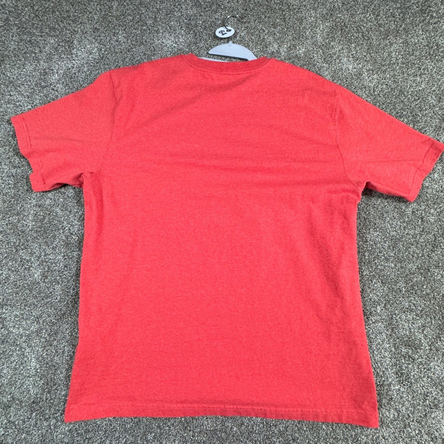 Carhartt Mens K87 Loose Fit Pocket Tee Shirt L Red Heather Workwear