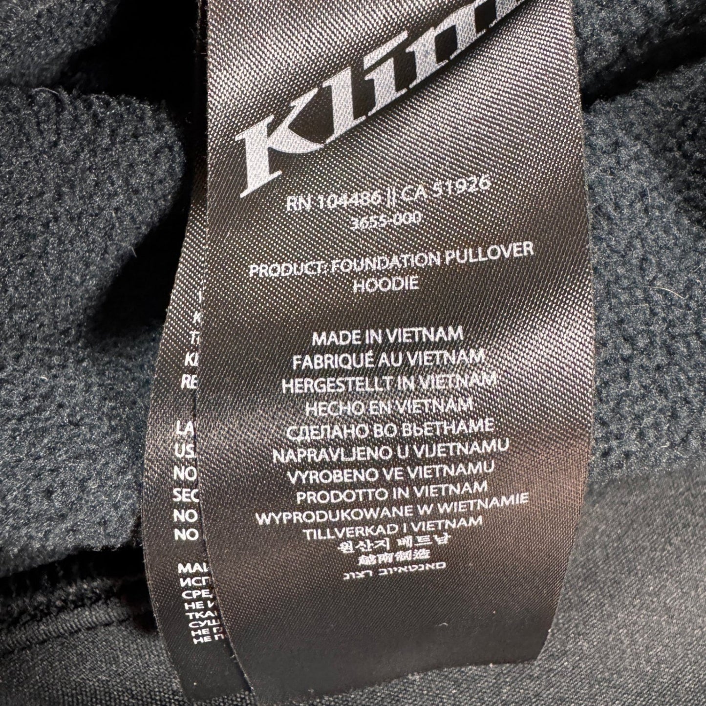 Klim Mens Foundation Pullover Hoodie Sweatshirt Size S Black 99 Graphic Logo
