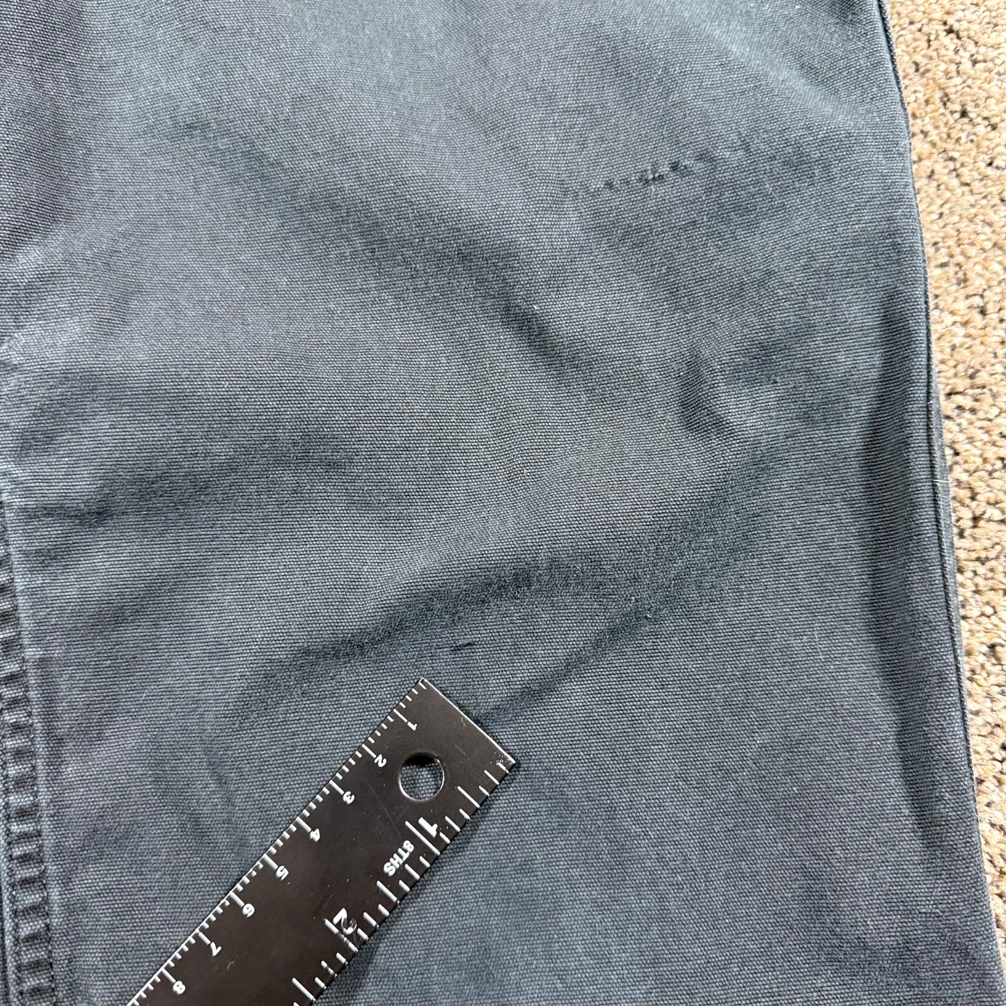 Carhartt BN5113-W Womens Relaxed Fit Cargo Work Pants Size 16 Tall Black Stained