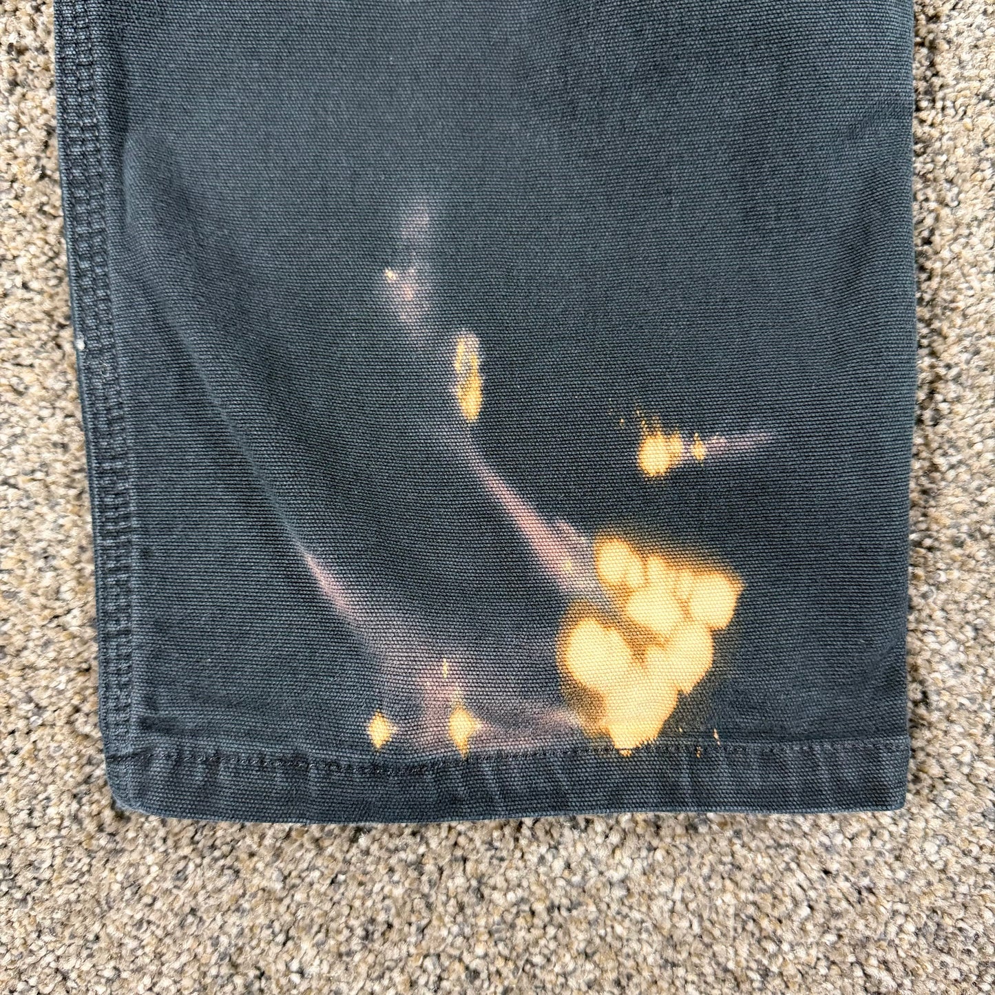 Carhartt BN5113-W Womens Relaxed Fit Cargo Work Pants Size 16 Tall Black Stained