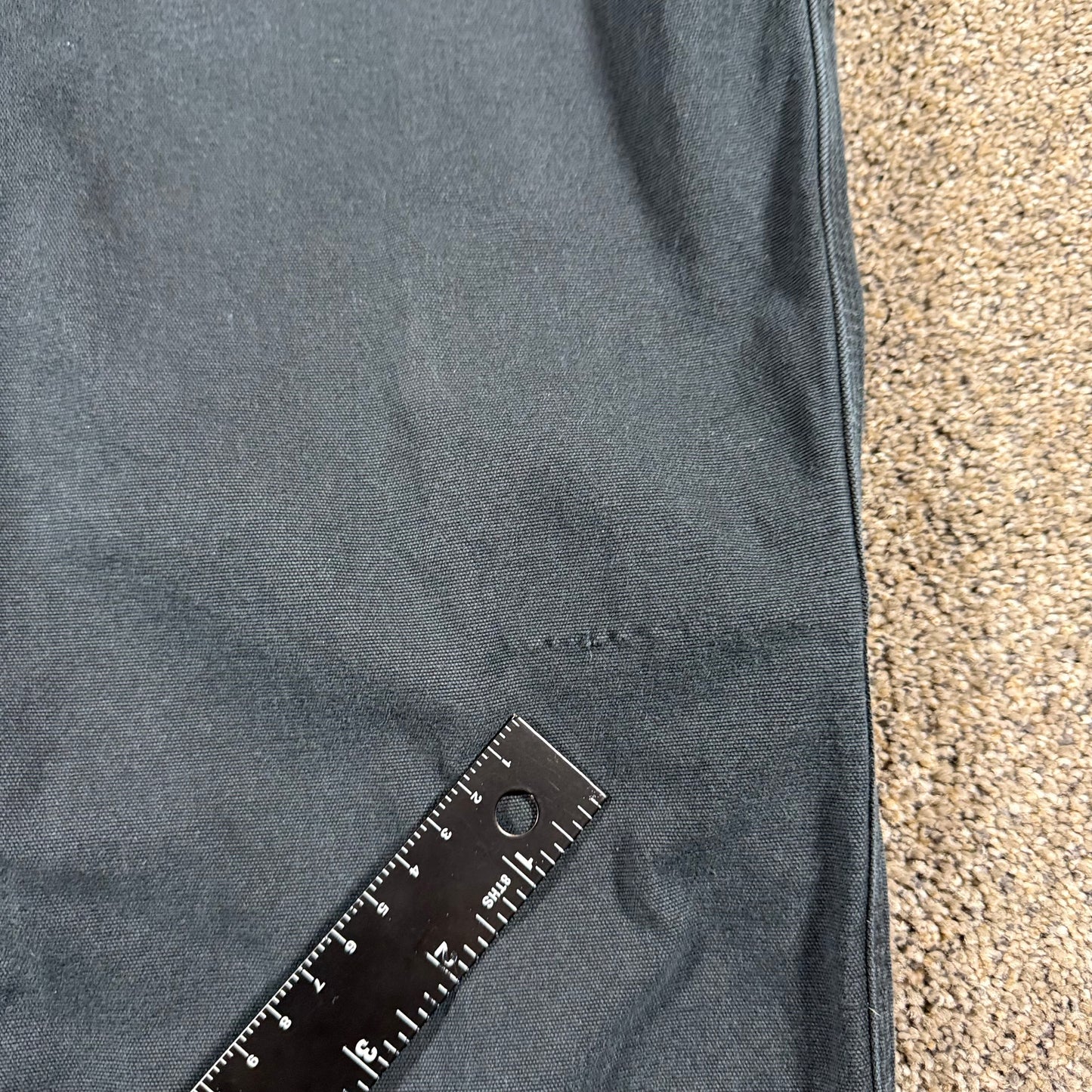 Carhartt BN5113-W Womens Relaxed Fit Cargo Work Pants Size 16 Tall Black Stained