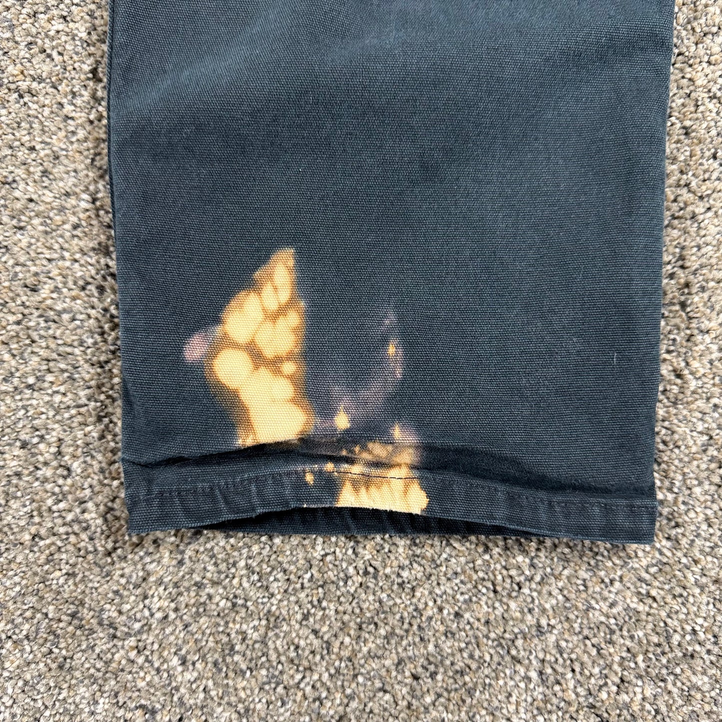 Carhartt BN5113-W Womens Relaxed Fit Cargo Work Pants Size 16 Tall Black Stained