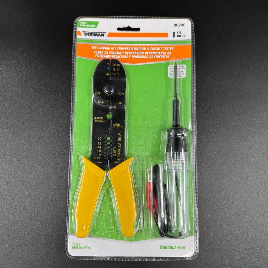 Dorman Wire Stripper Crimper Circuit Tester Repair Tool Kit 10-22 AWG New