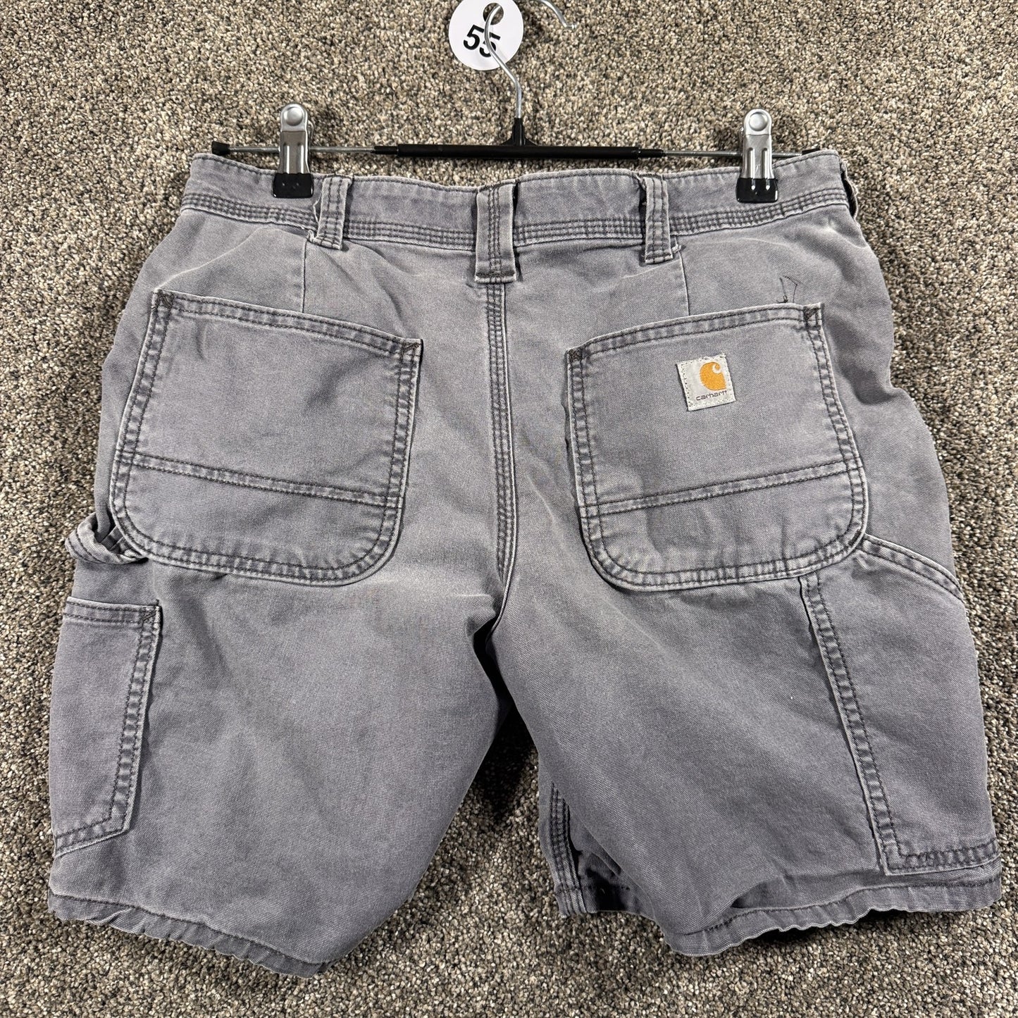 Carhartt Womens Carpenter Work Shorts Size 4 Gray Original Fit 102094