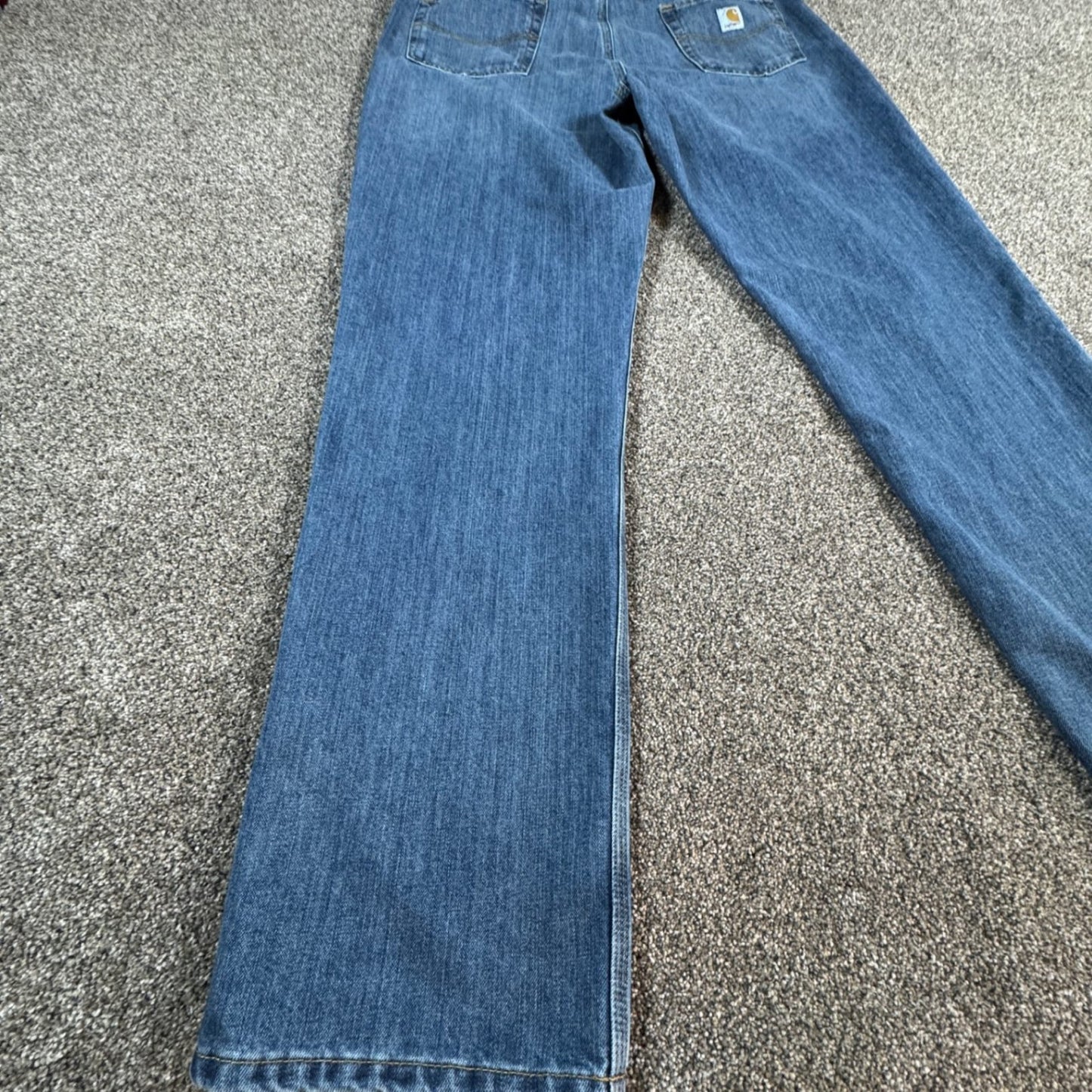 Carhartt Mens Relaxed Fit Jeans Size 40x36 Blue Denim Work Pants 101483