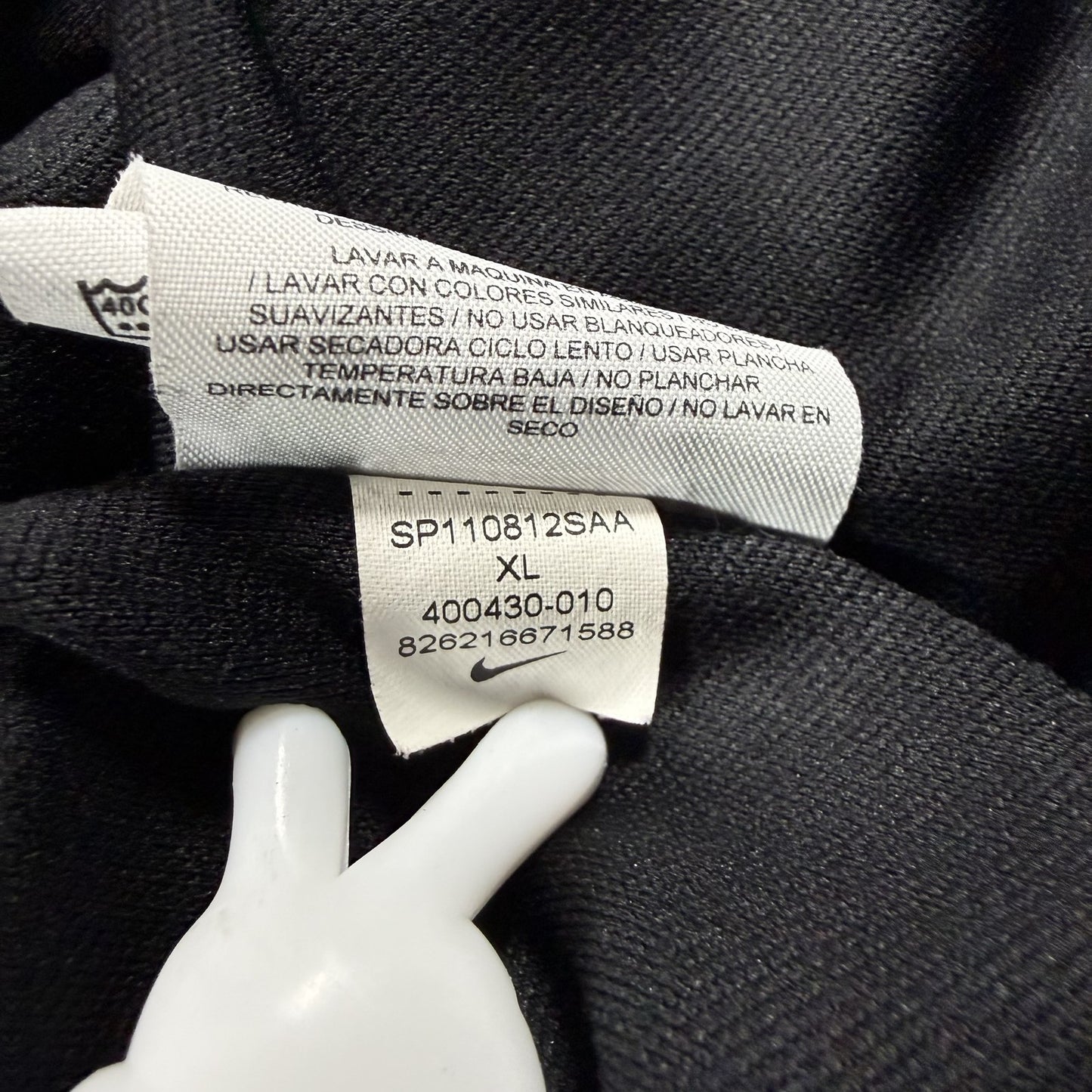 Nike Golf Mens Quarter Zip Pullover XL Black DRI-FIT Indianapolis 500 2011