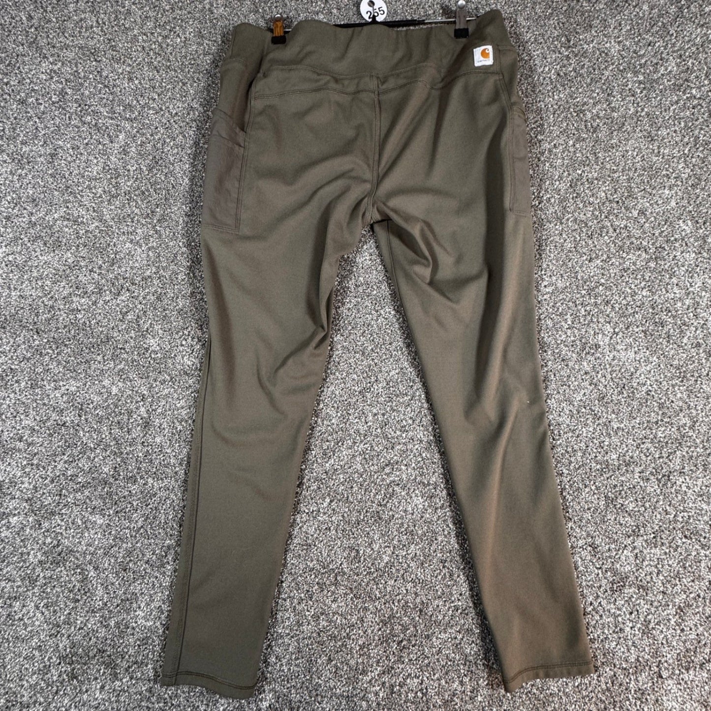 Carhartt Womens Fitted Utility Leggings Pants XL Tall Olive Green Cargo