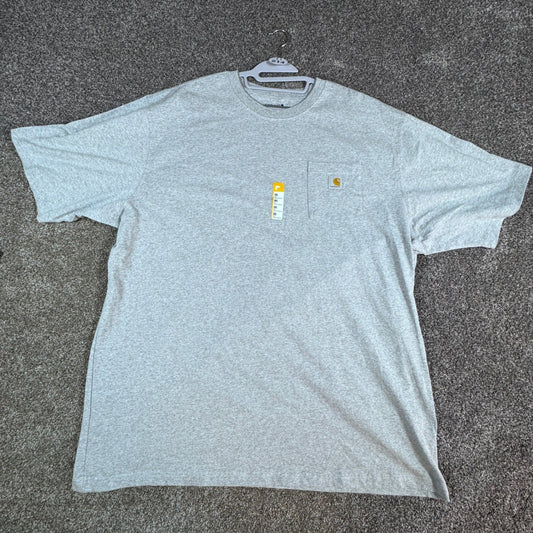 Carhartt Mens K87 Pocket T-Shirt 3XL Tall Heather Gray Loose Fit Work Shirt
