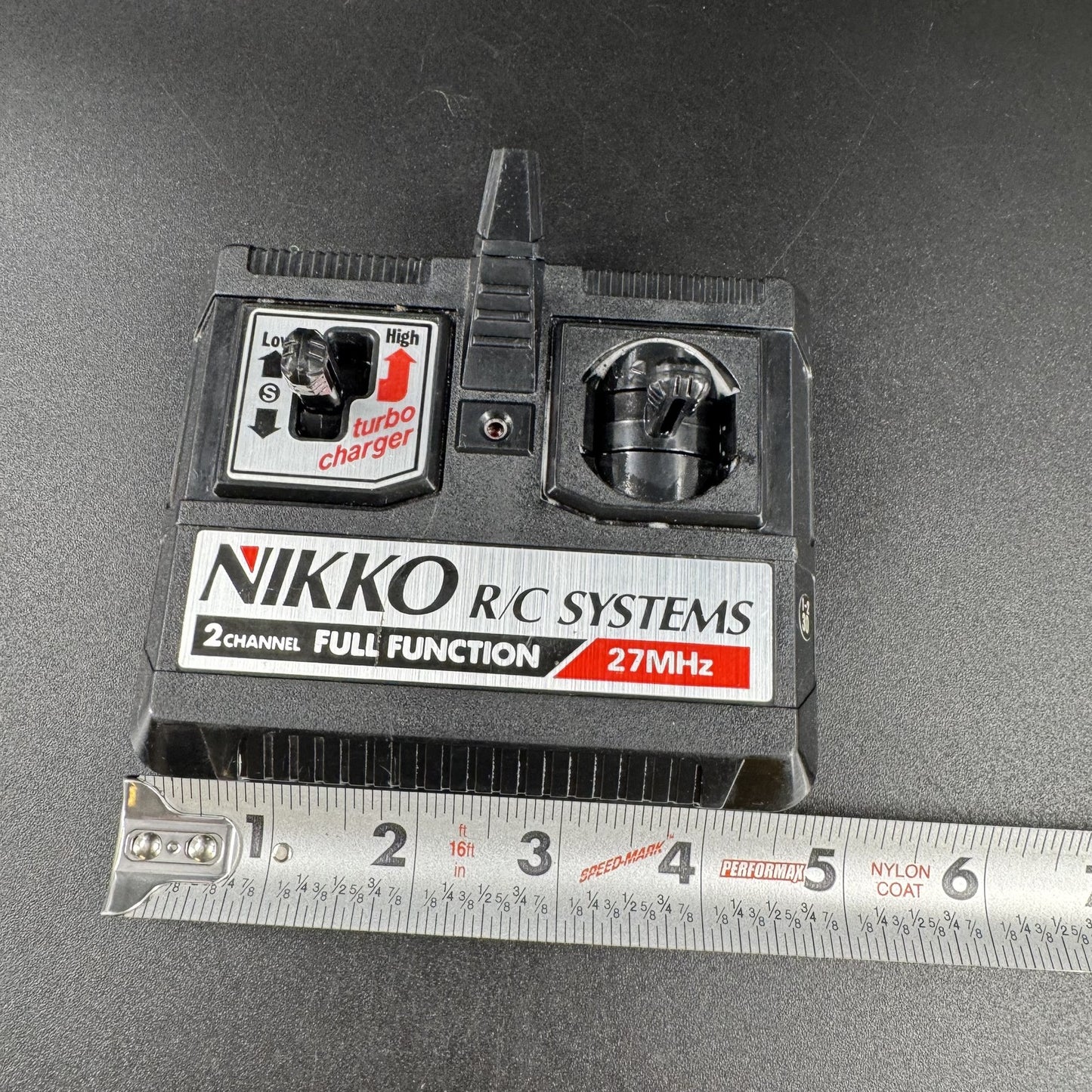 NIKKO Radio Control RC Remote 2 Channel Full Function 27MHz Turbo UNTESTED