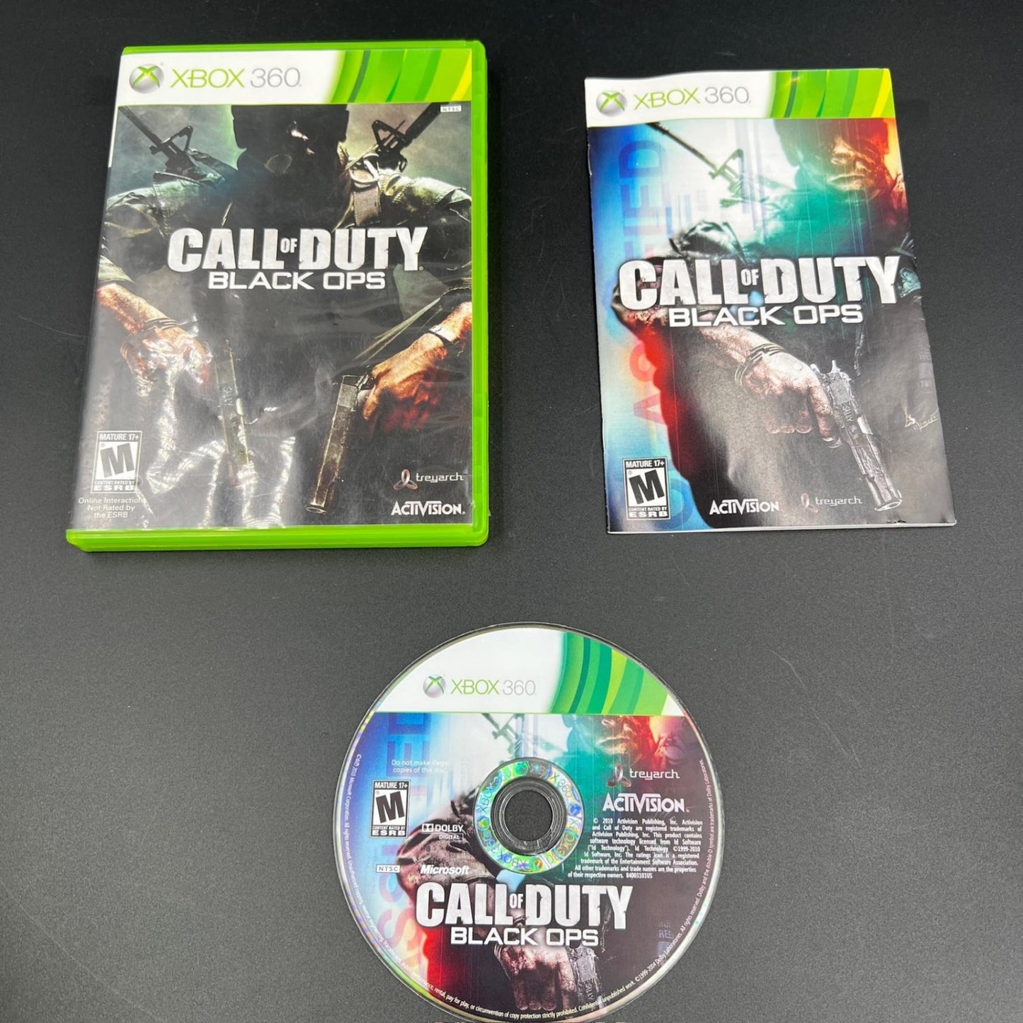 Call of Duty Black Ops Microsoft Xbox 360 Video Game Complete With Manual CIB