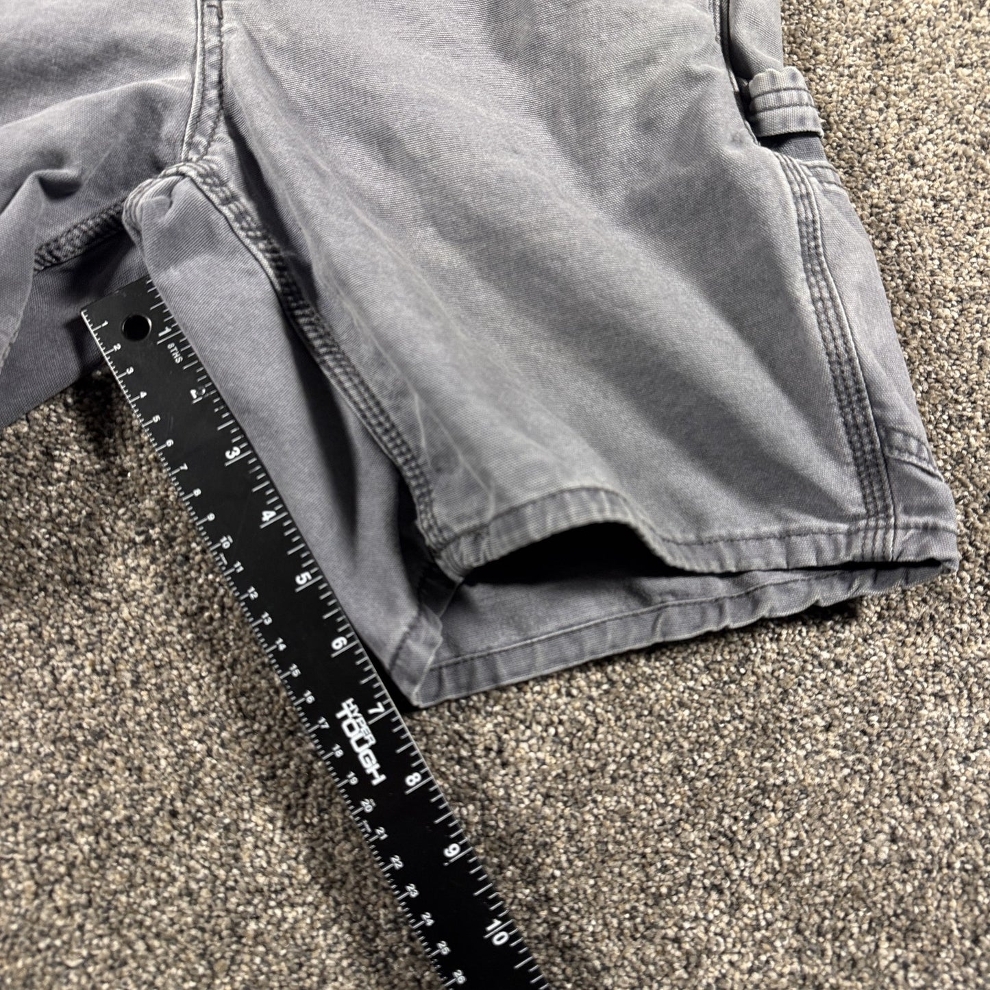 Carhartt Womens Carpenter Work Shorts Size 4 Gray Original Fit 102094