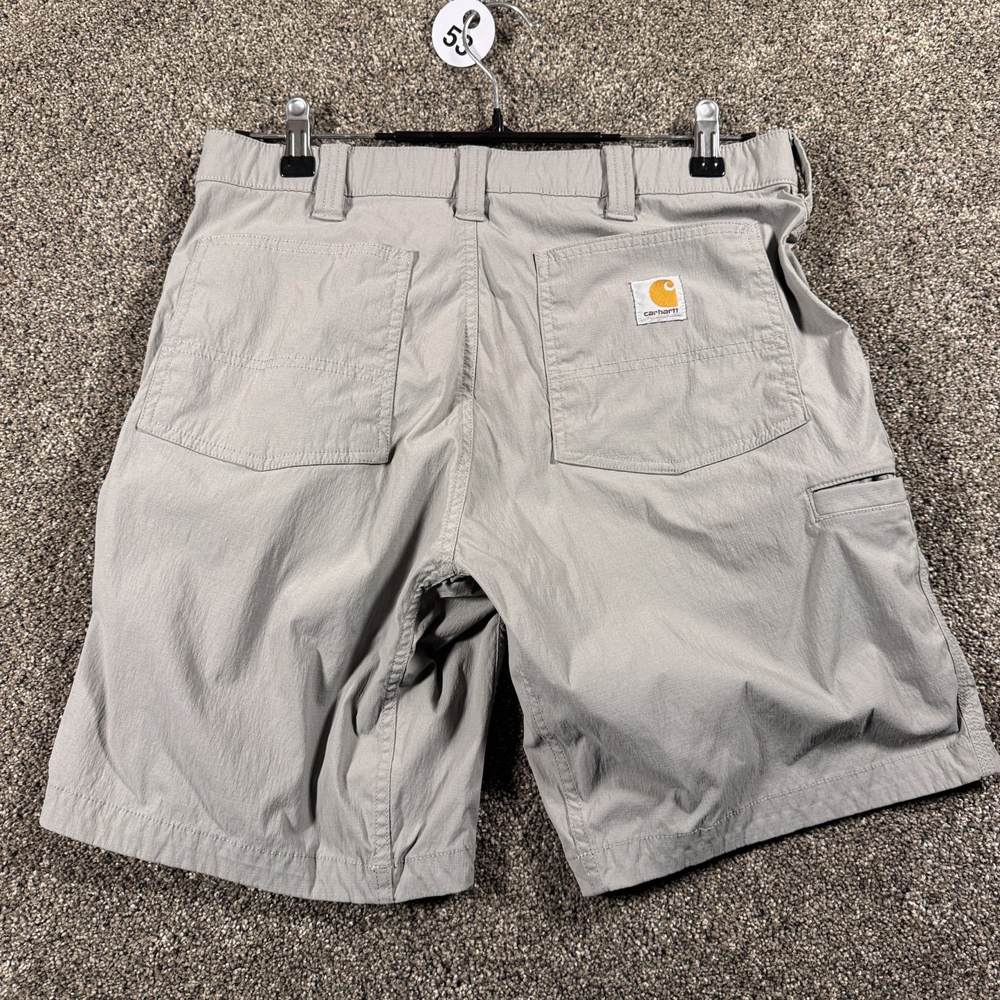Carhartt Mens Cargo Shorts Size 32 Gray Relaxed Fit Work Outdoor Hiking Nylon