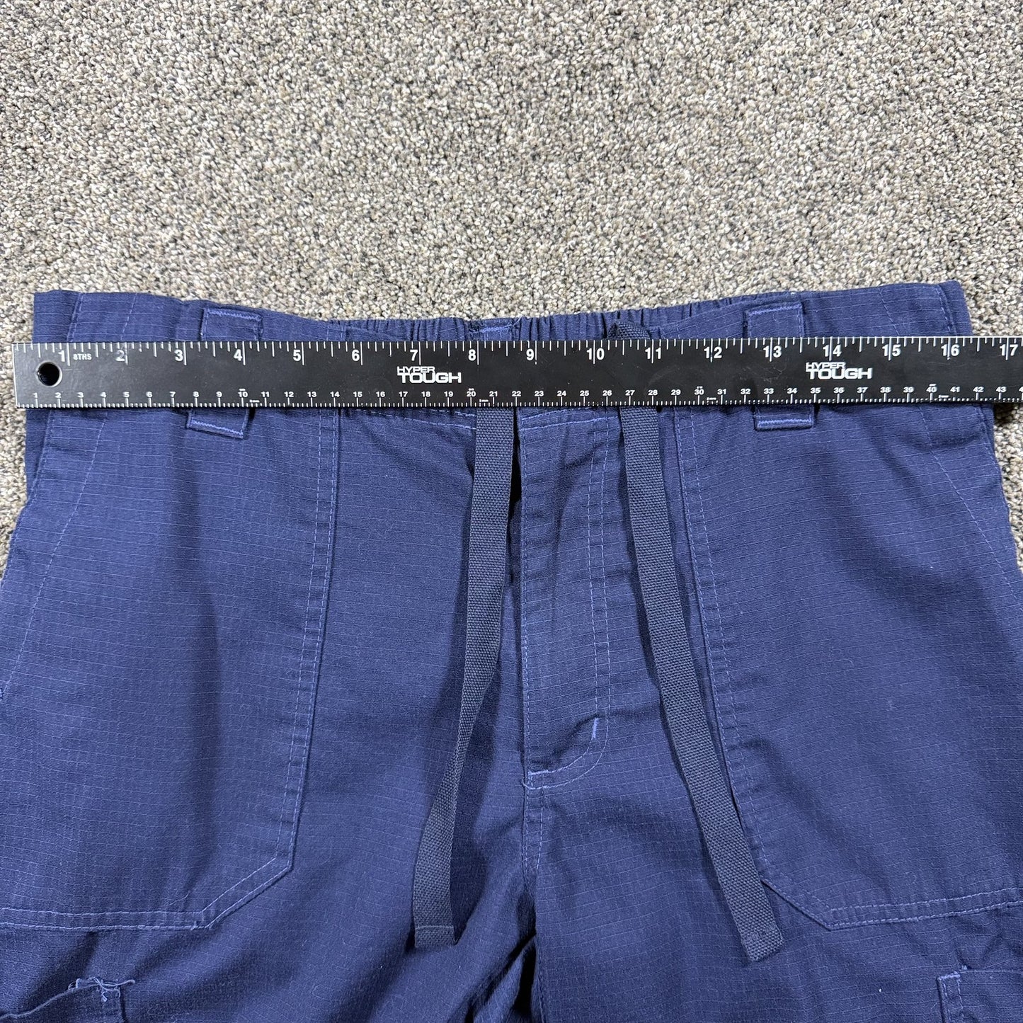 Carhartt Mens Ripstop Scrub Pants Medium Navy Blue Drawstring