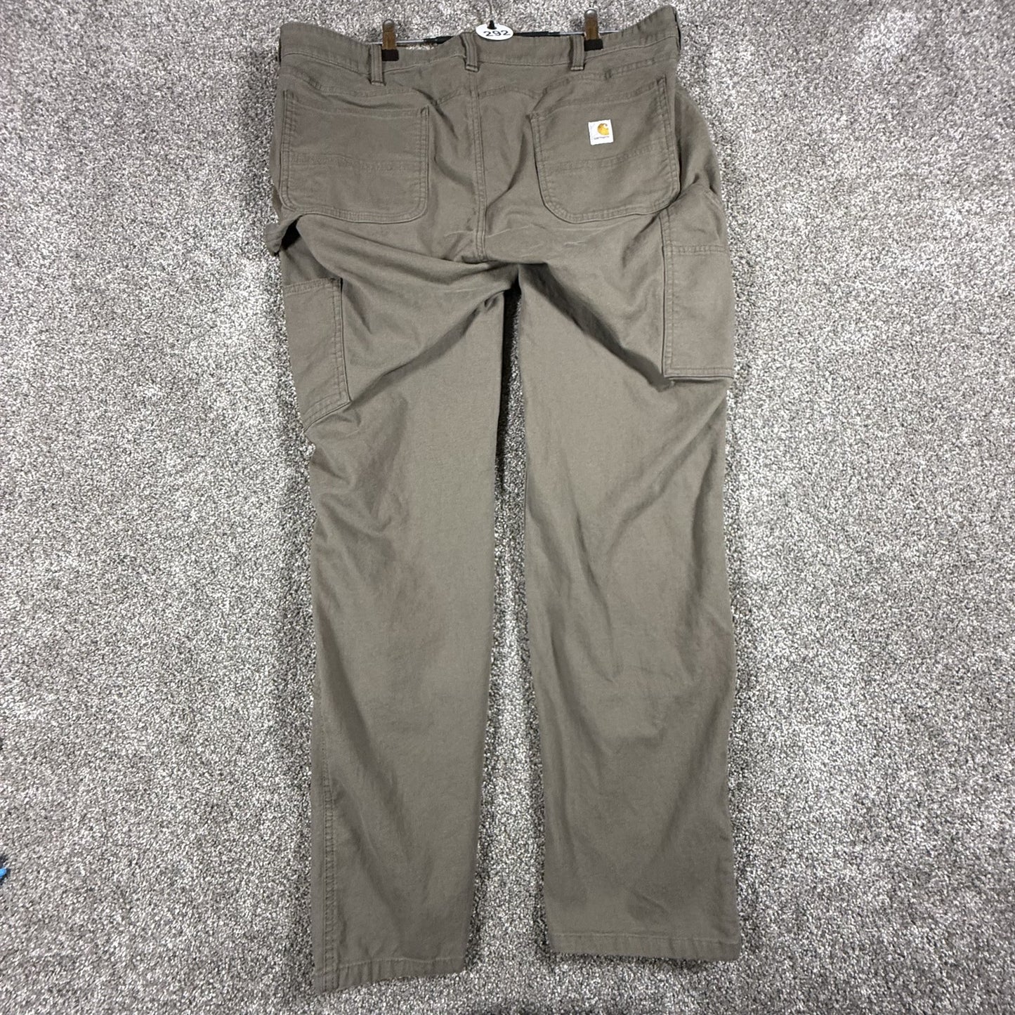 Carhartt Womens Double Knee Carpenter Pants 16 Regular Olive Green Relaxed Fit