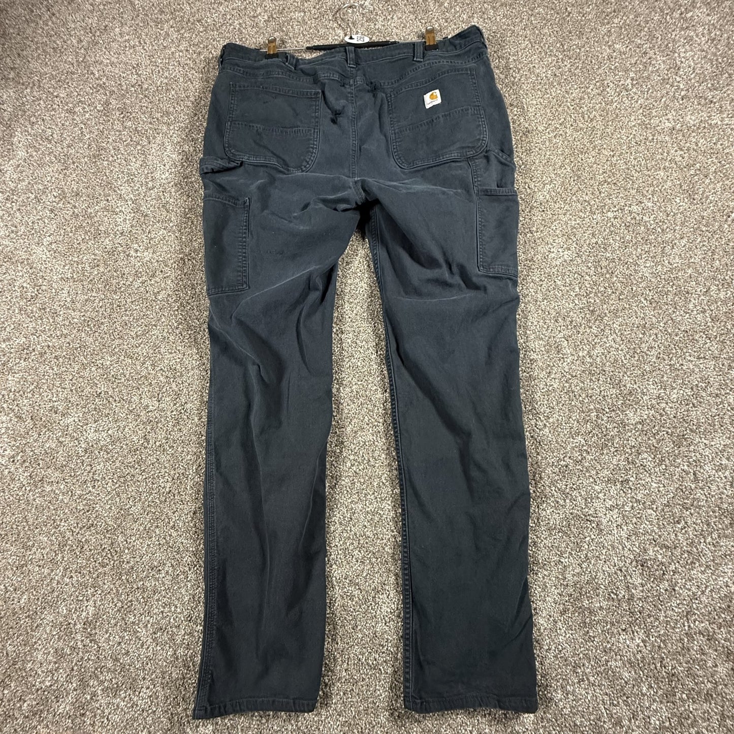 Carhartt Womens Work Pants 16 Tall Gray Relaxed Fit Distressed Carpenter