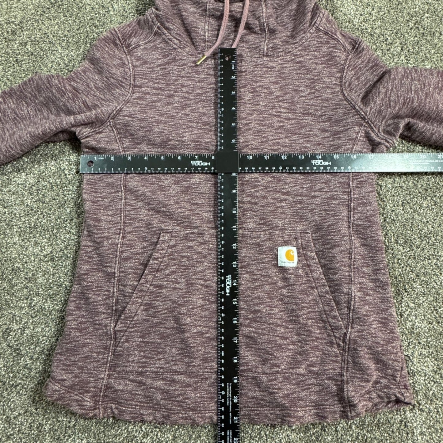 Carhartt Womens Hoodie Sweatshirt S Small Deep Wine Purple Pullover