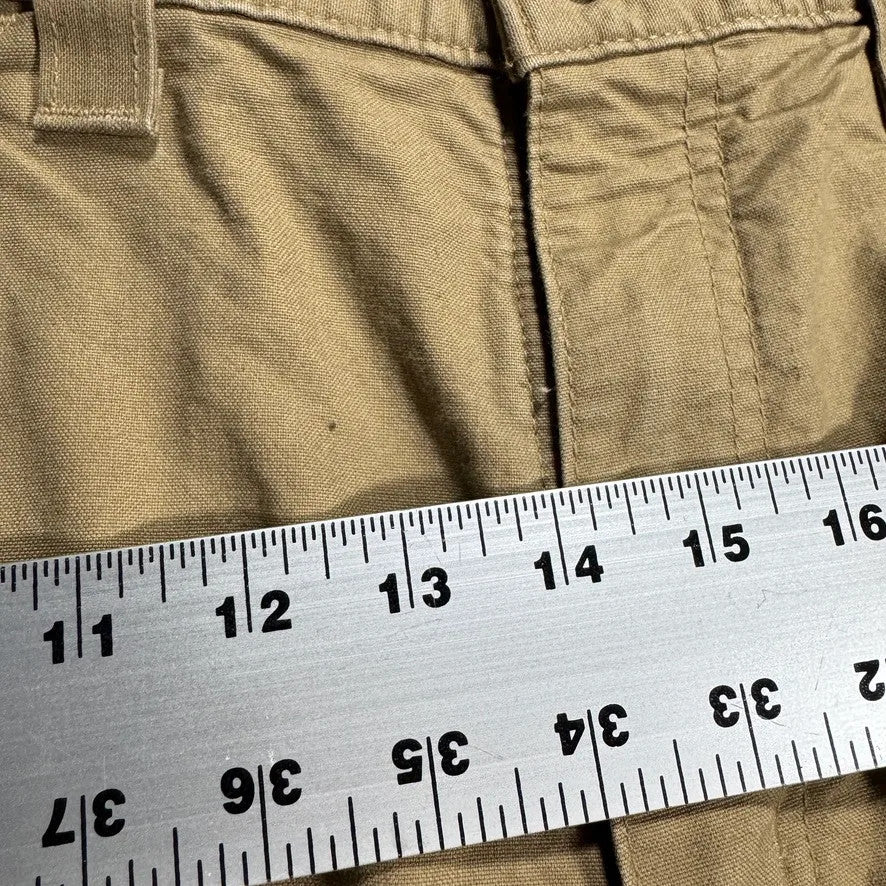 Carhartt Mens B147 Cargo Work Shorts Size 32 Tan Khaki Carpenter Utility Canvas