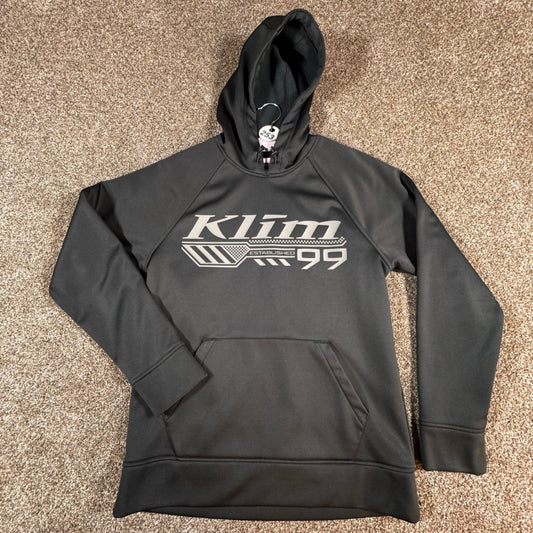 Klim Mens Foundation Pullover Hoodie Sweatshirt Size S Black 99 Graphic Logo