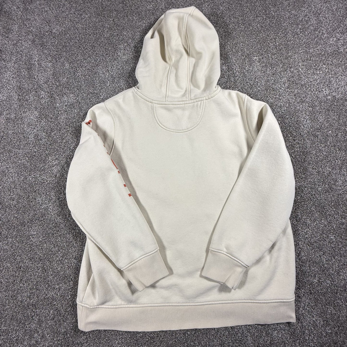 Carhartt Womens Clarksburg Hoodie Relaxed Fit XXL 20 Cream Sweatshirt Spellout