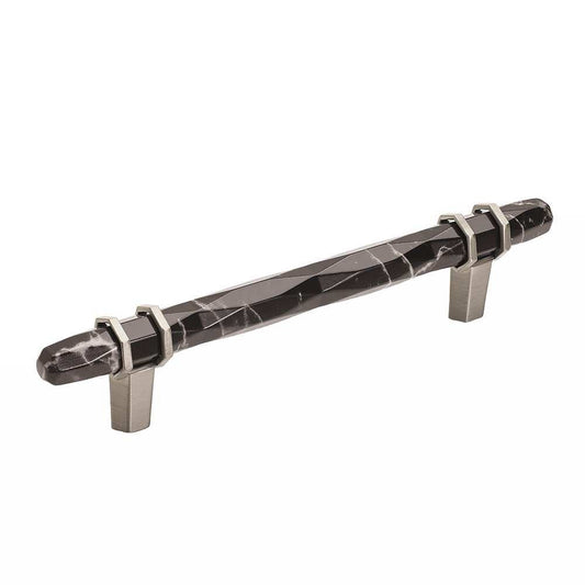 3 Pack Amerock Cabinet Pull Handle 7 1/2 in Black Marble BP36649MBKG10