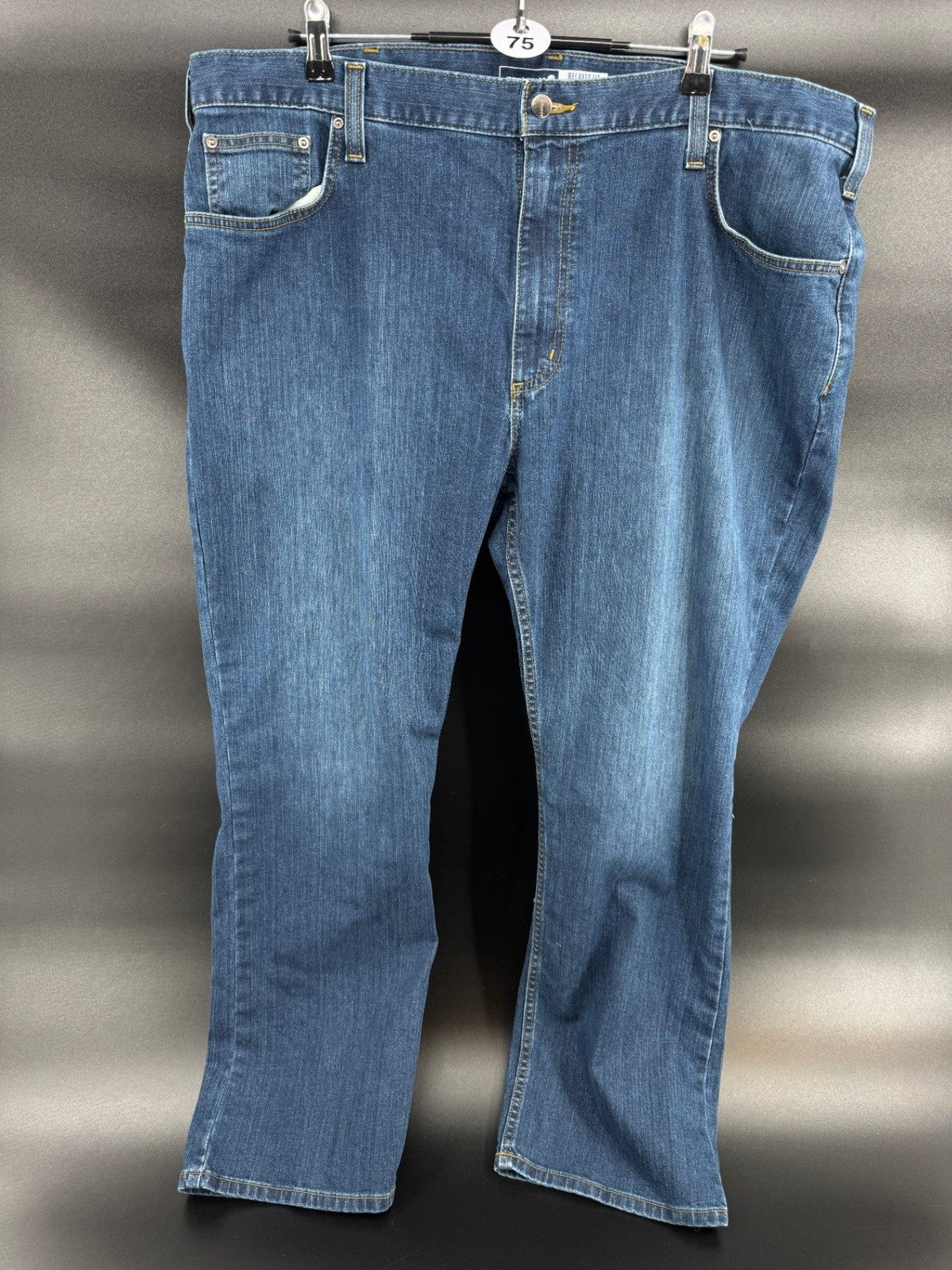 Carhartt Mens Size 42x30 Relaxed Fit Jeans Blue Denim Pants Workwear