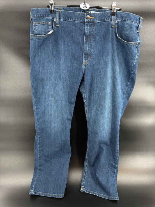 Carhartt Mens Size 42x30 Relaxed Fit Jeans Blue Denim Pants Workwear
