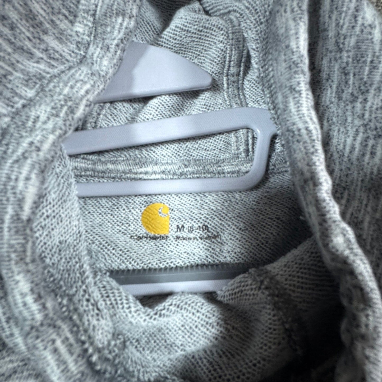 Carhartt Womens Hoodie Sweatshirt M Heather Gray Funnel Neck Pullover Newberry