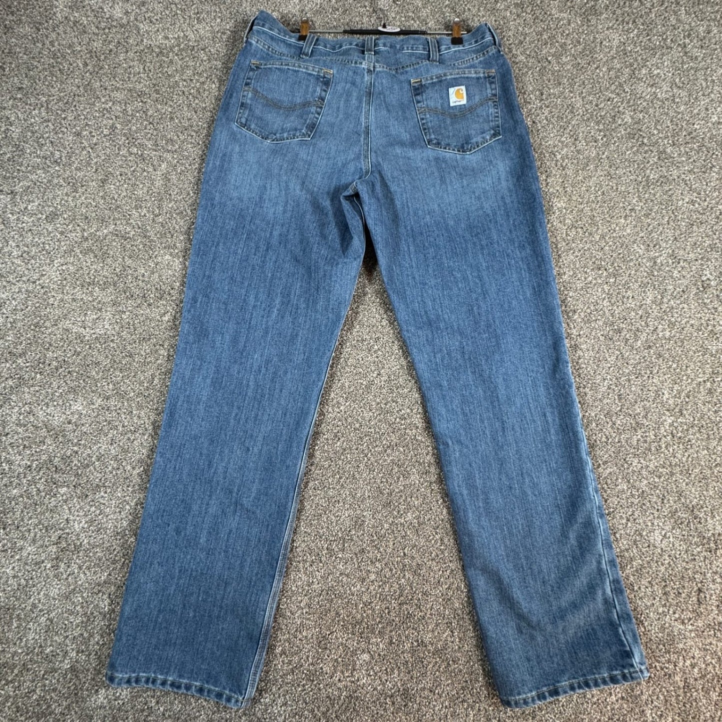 Carhartt Mens Relaxed Fit Jeans Size 40x36 Blue Denim Work Pants 101483