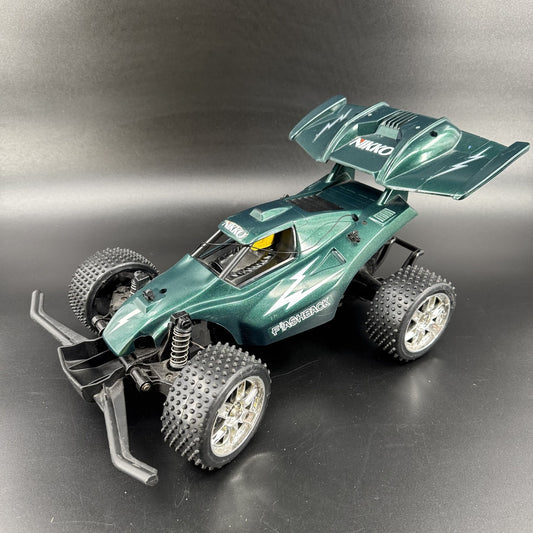 Nikko Flashback 1/12 Vintage Radio Control RC Car Buggy Green FOR PARTS
