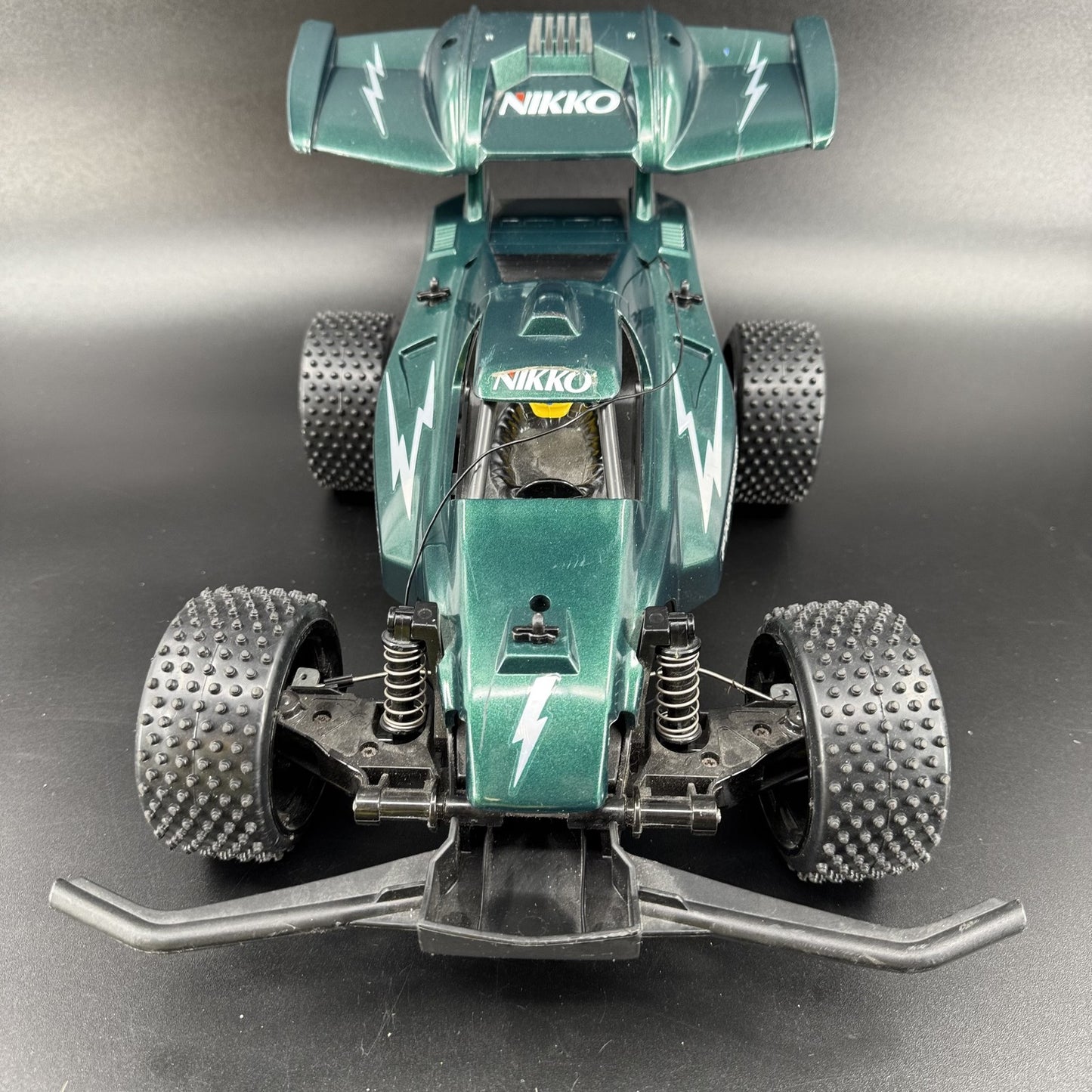 Nikko Flashback 1/12 Vintage Radio Control RC Car Buggy Green FOR PARTS