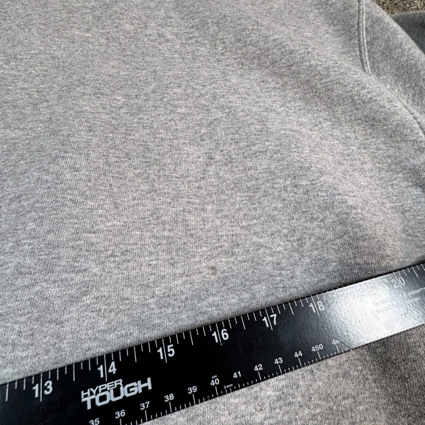 Carhartt Mens Sweatshirt Large Gray Loose Fit Pullover Crewneck Spellout STAINS