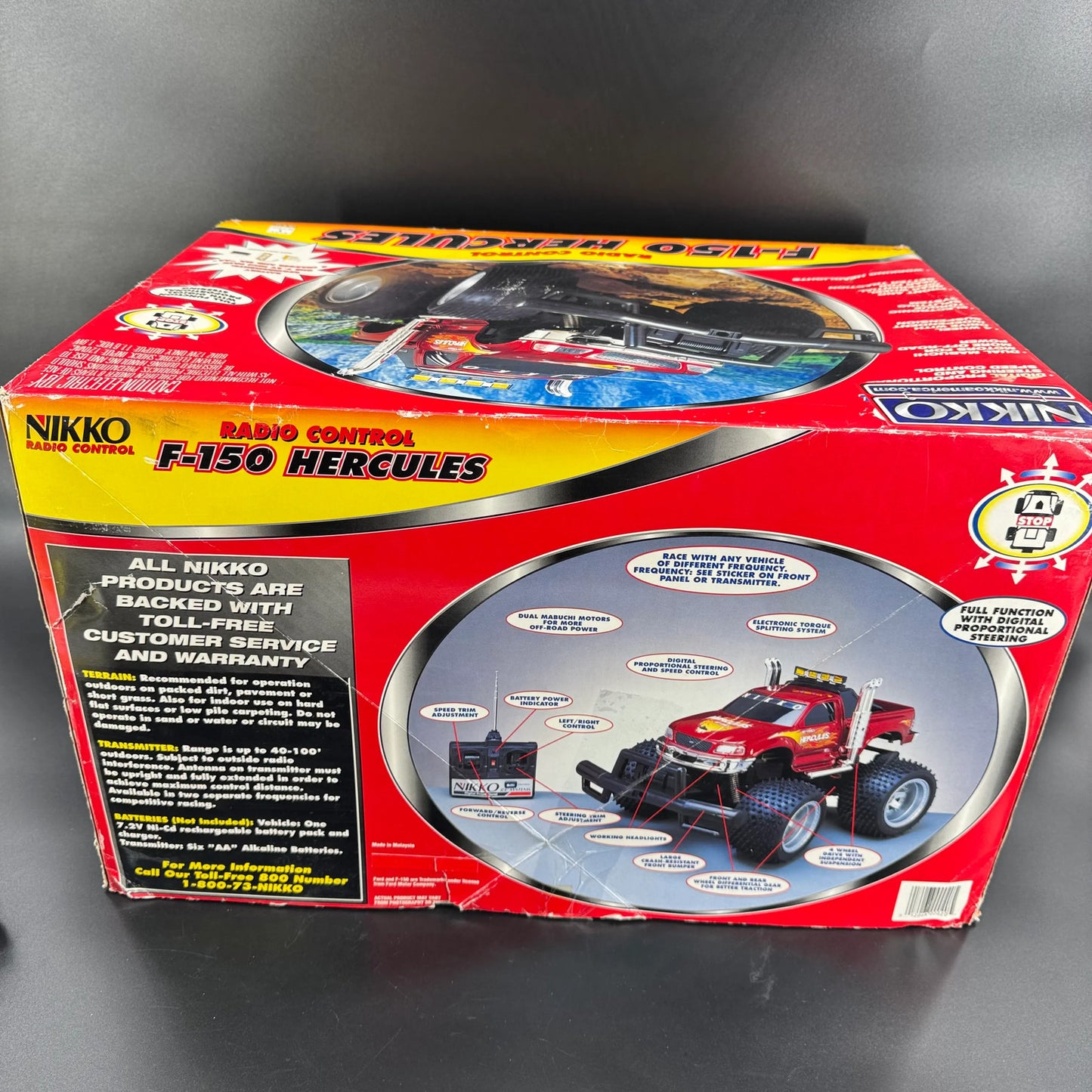 Nikko F-150 Hercules Radio Control RC Truck 1/8 Scale Vintage Complete TESTED