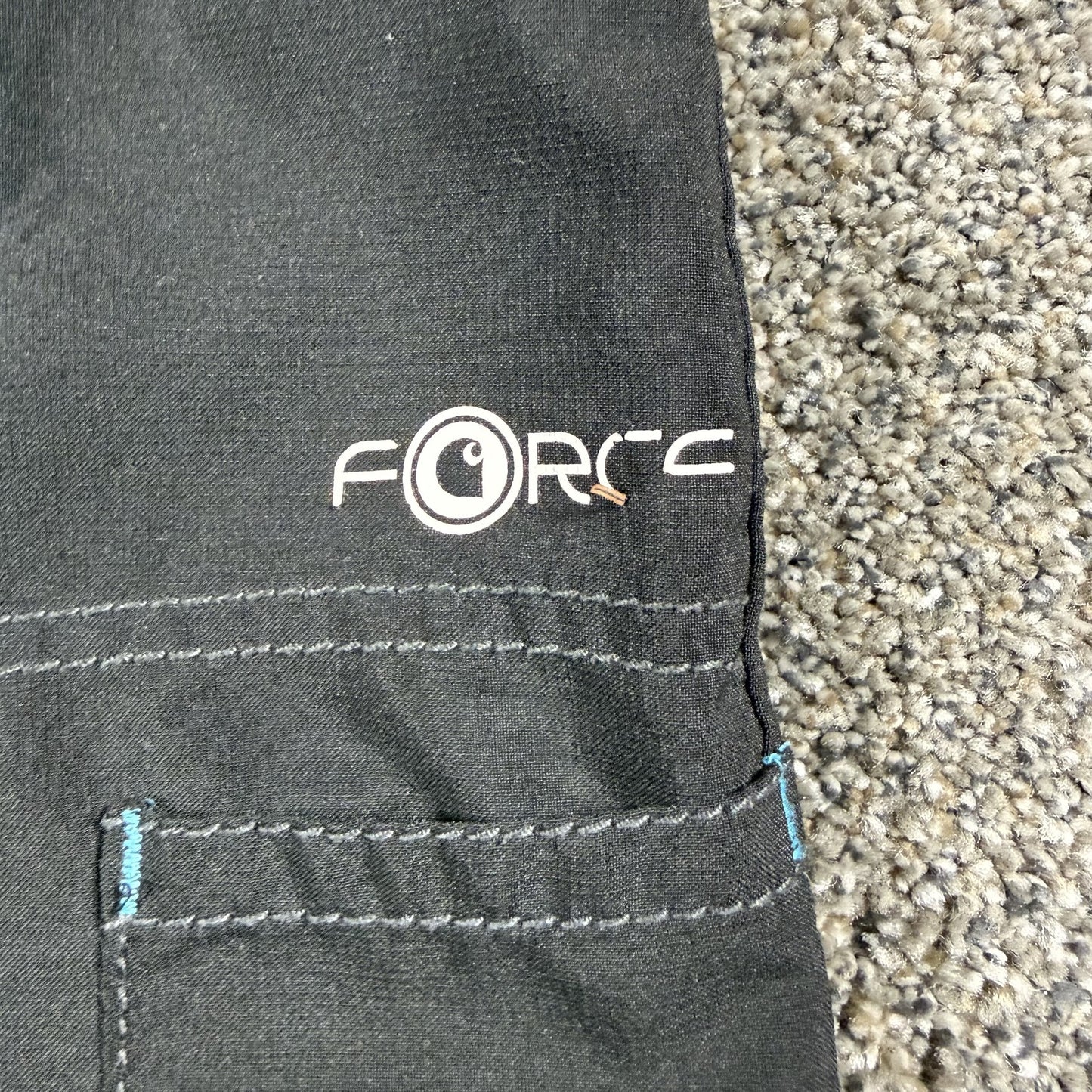 Carhartt Force Womens Scrub Pants XS Regular Black Drawstring Medical Cargo