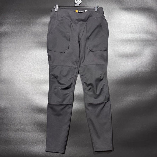 Carhartt Womens Fitted S Utility Leggings Work Pants Double Knee Black