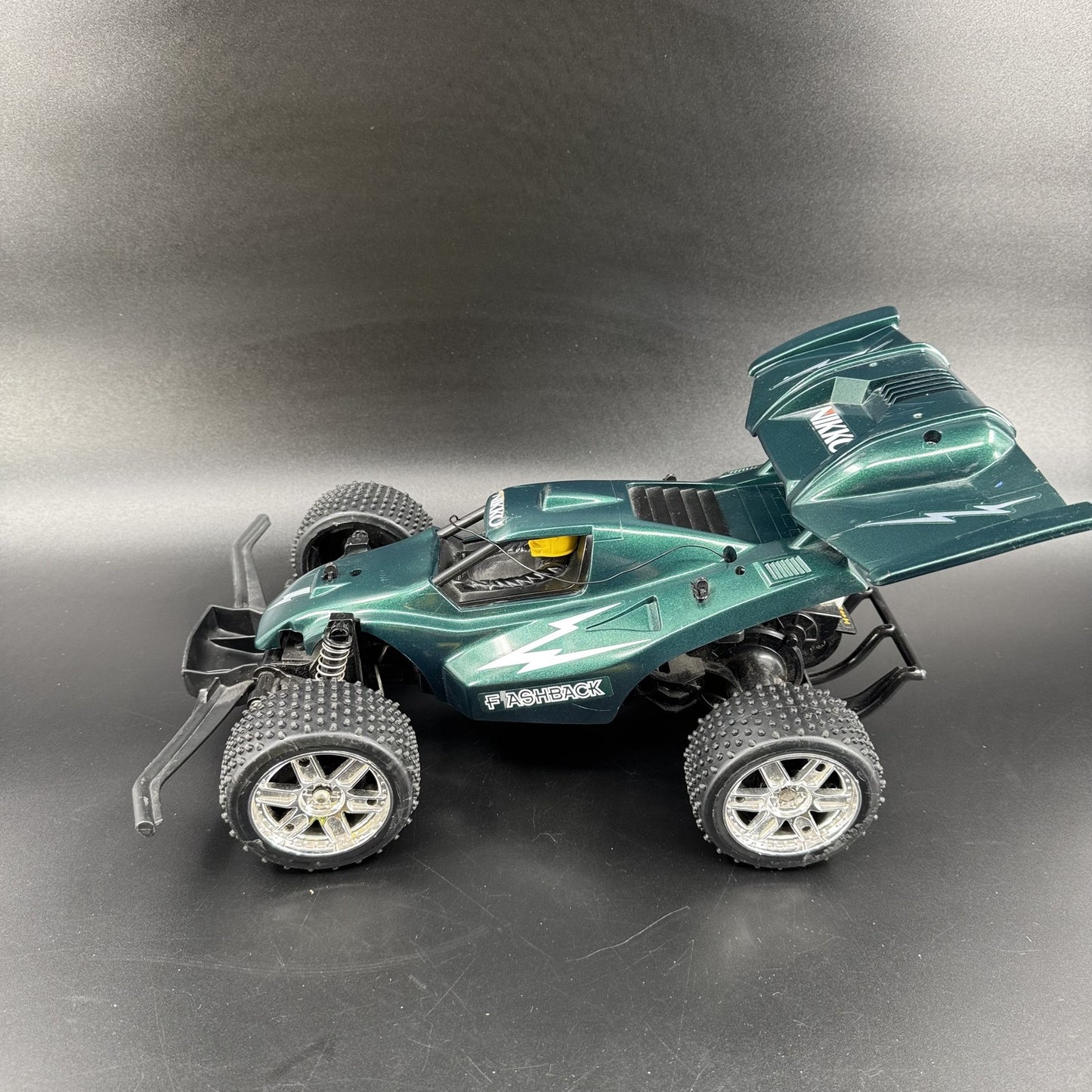 Nikko Flashback 1/12 Vintage Radio Control RC Car Buggy Green FOR PARTS