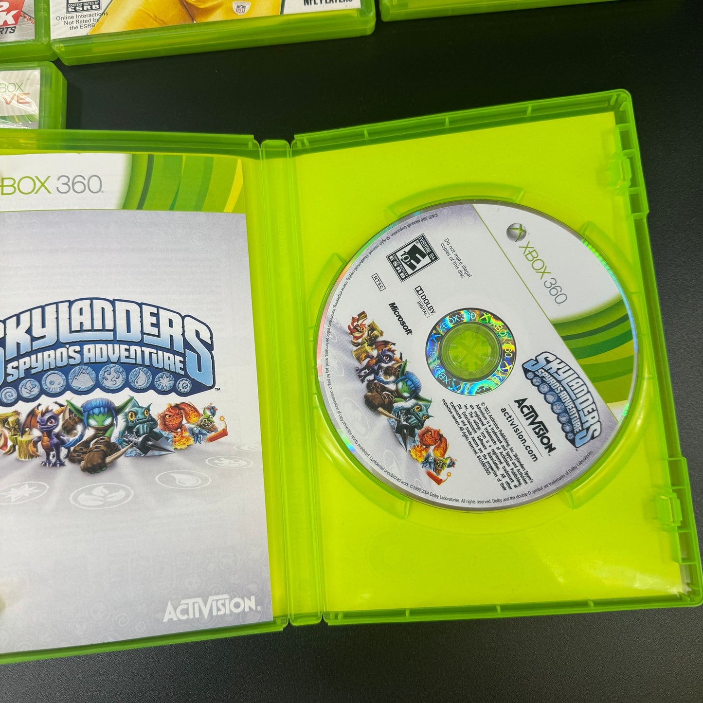 Xbox 360 Games Lot Of 6 Kinect Sports Skylanders Madden NHL PGA Tour