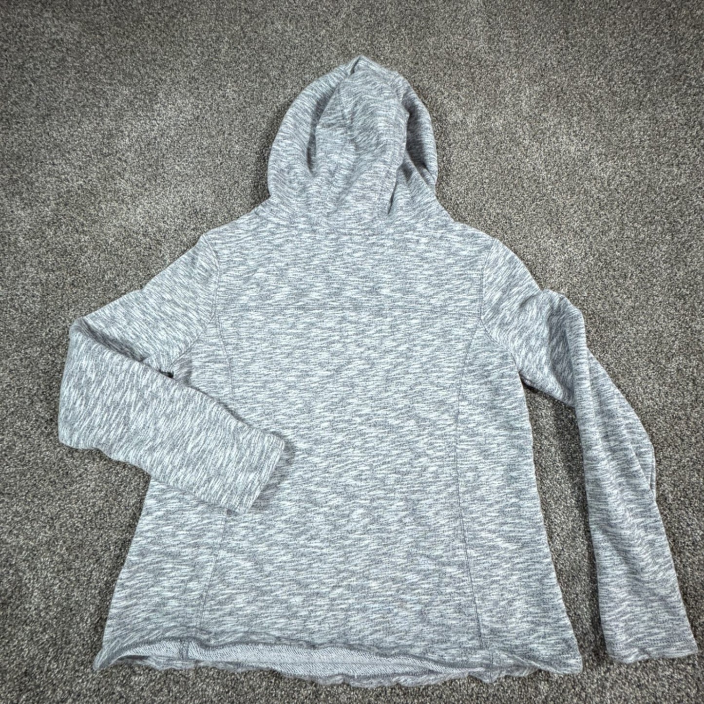 Carhartt Womens Hoodie Sweatshirt M Heather Gray Funnel Neck Pullover Newberry