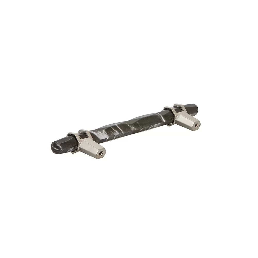 3 Pack Amerock Cabinet Pull Handle 7 1/2 in Black Marble BP36649MBKG10