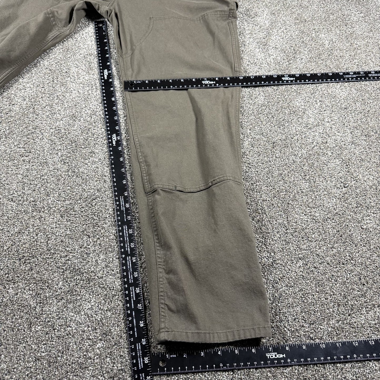 Carhartt Womens Double Knee Carpenter Pants 16 Regular Olive Green Relaxed Fit
