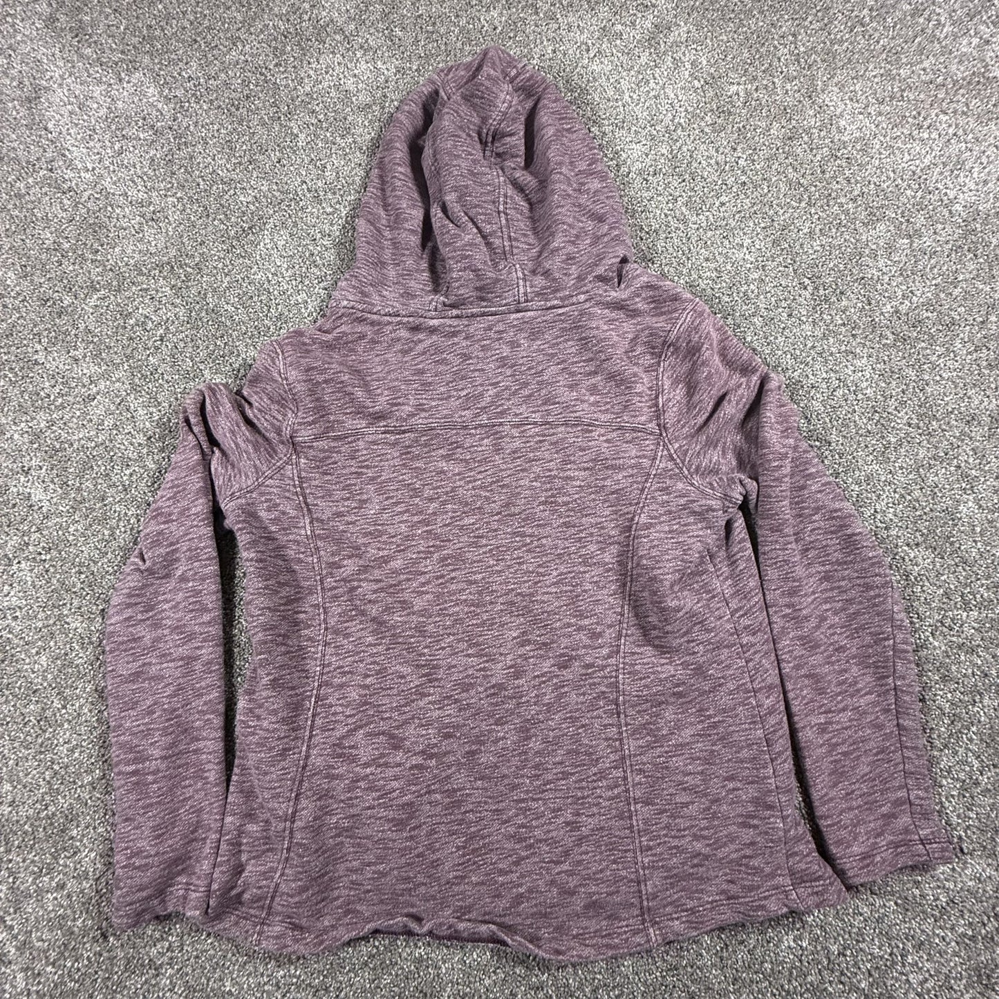 Carhartt Womens Hoodie Pullover L 12/14 Heathered Maroon Cotton Polyester Blend