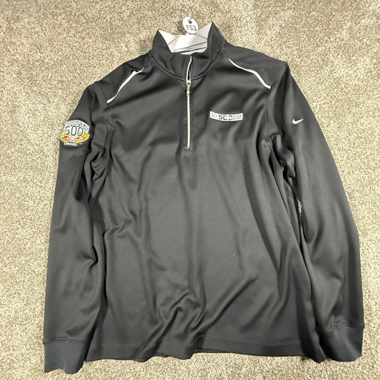 Nike Golf Mens Quarter Zip Pullover XL Black DRI-FIT Indianapolis 500 2011
