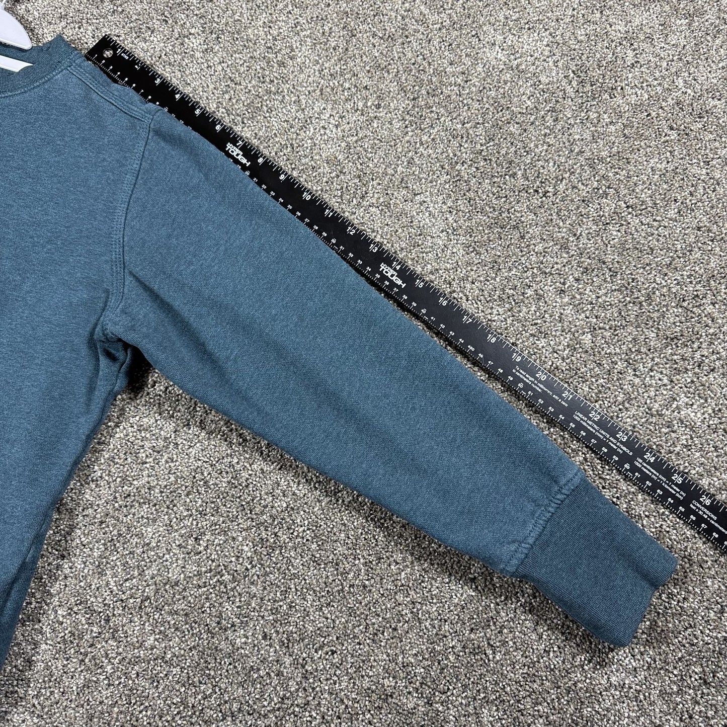 Carhartt Clarksburg Womens Crewneck Sweatshirt S Teal Kangaroo Pocket Cotton