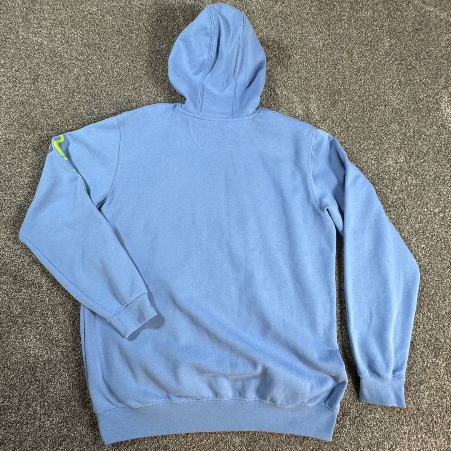 Carhartt Mens Loose Fit Hoodie Sweatshirt L Tall Skystone Blue Spellout
