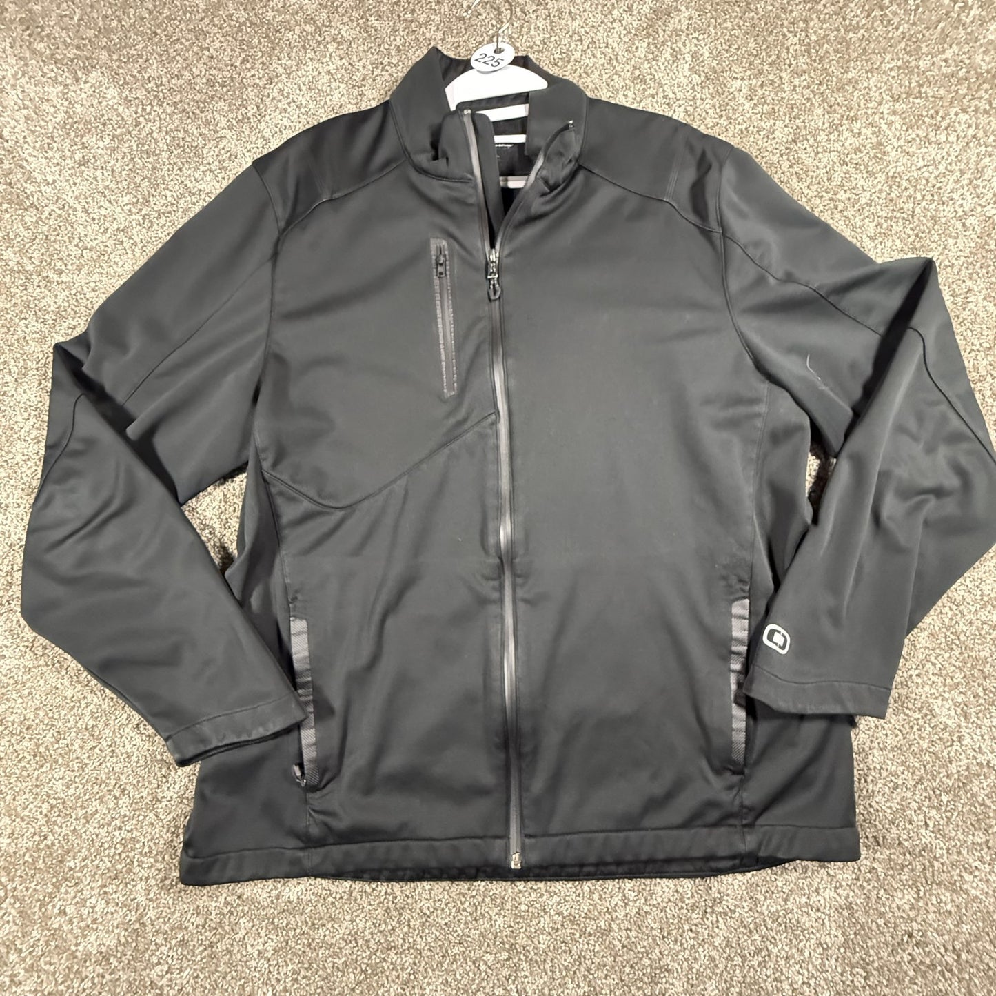 OGIO Endurance Crux Mens XL Black Full Zip Soft Shell Jacket