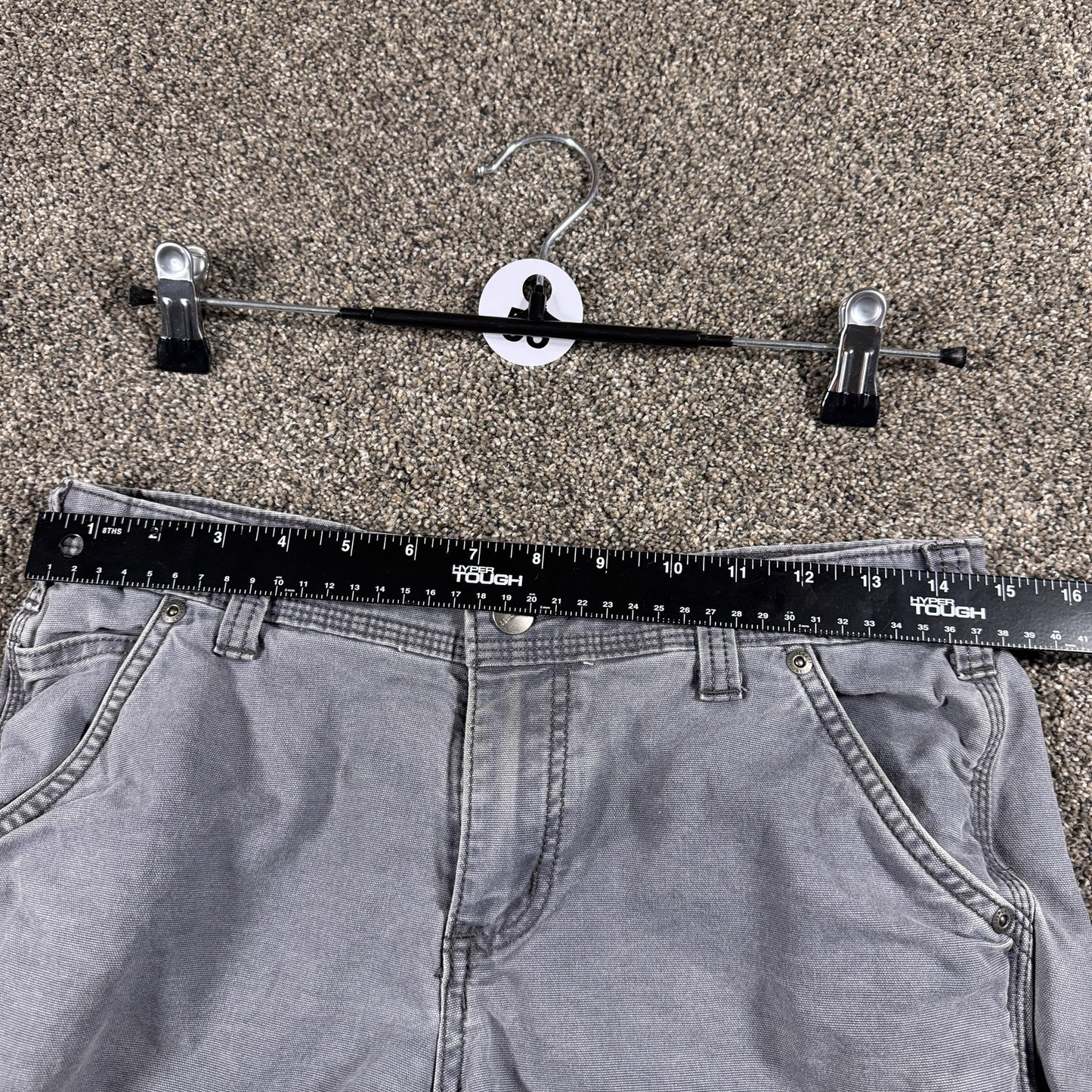 Carhartt Womens Carpenter Work Shorts Size 4 Gray Original Fit 102094